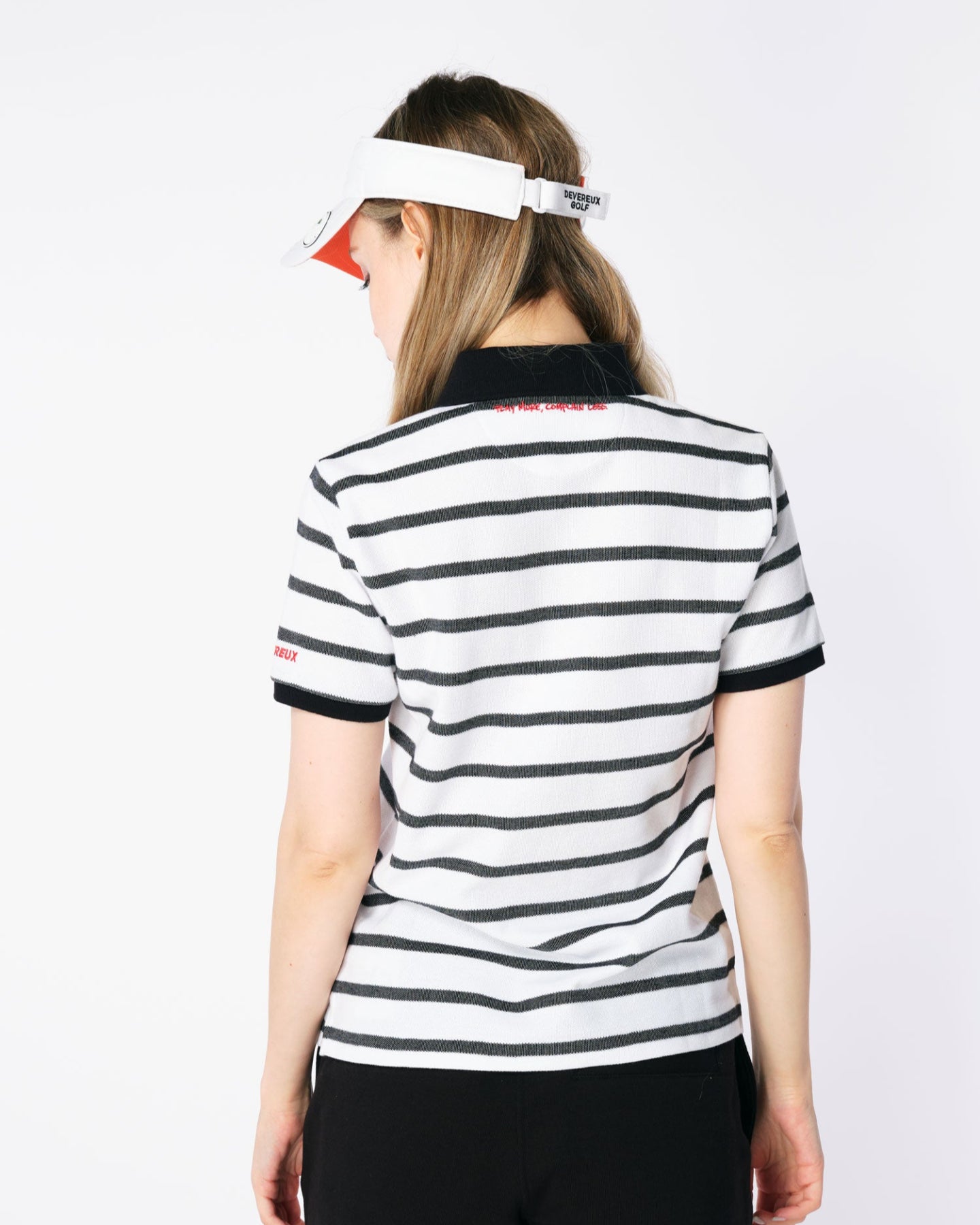 WOMEN Classic OX Border Polo 763472084 WHITE×BLACK