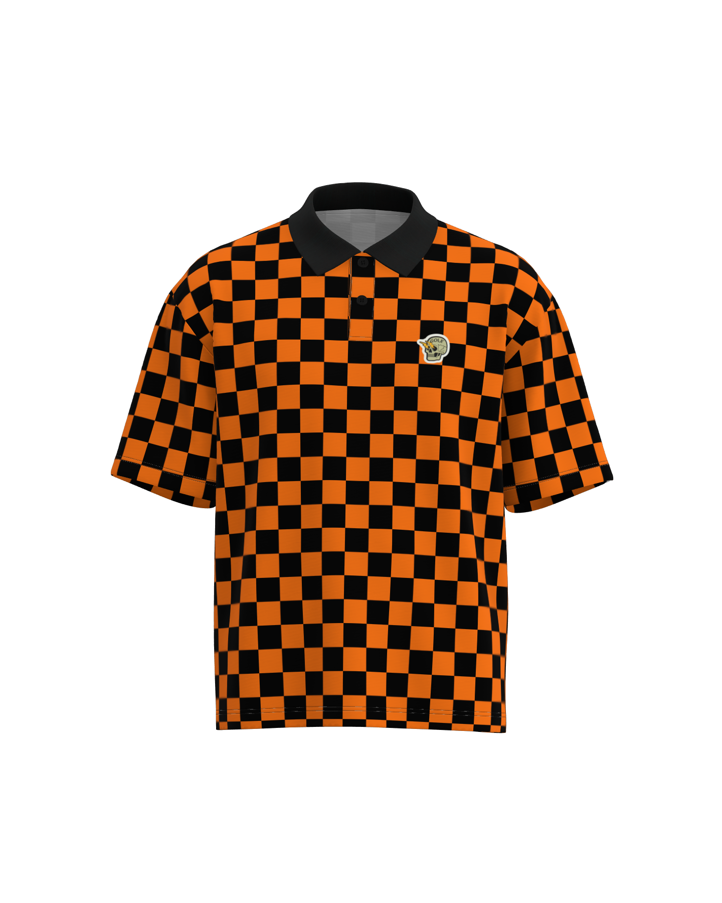 DVG CHECK MATE POLO 075762021-ORANGE – DEVEREUX JAPAN OFFICIAL