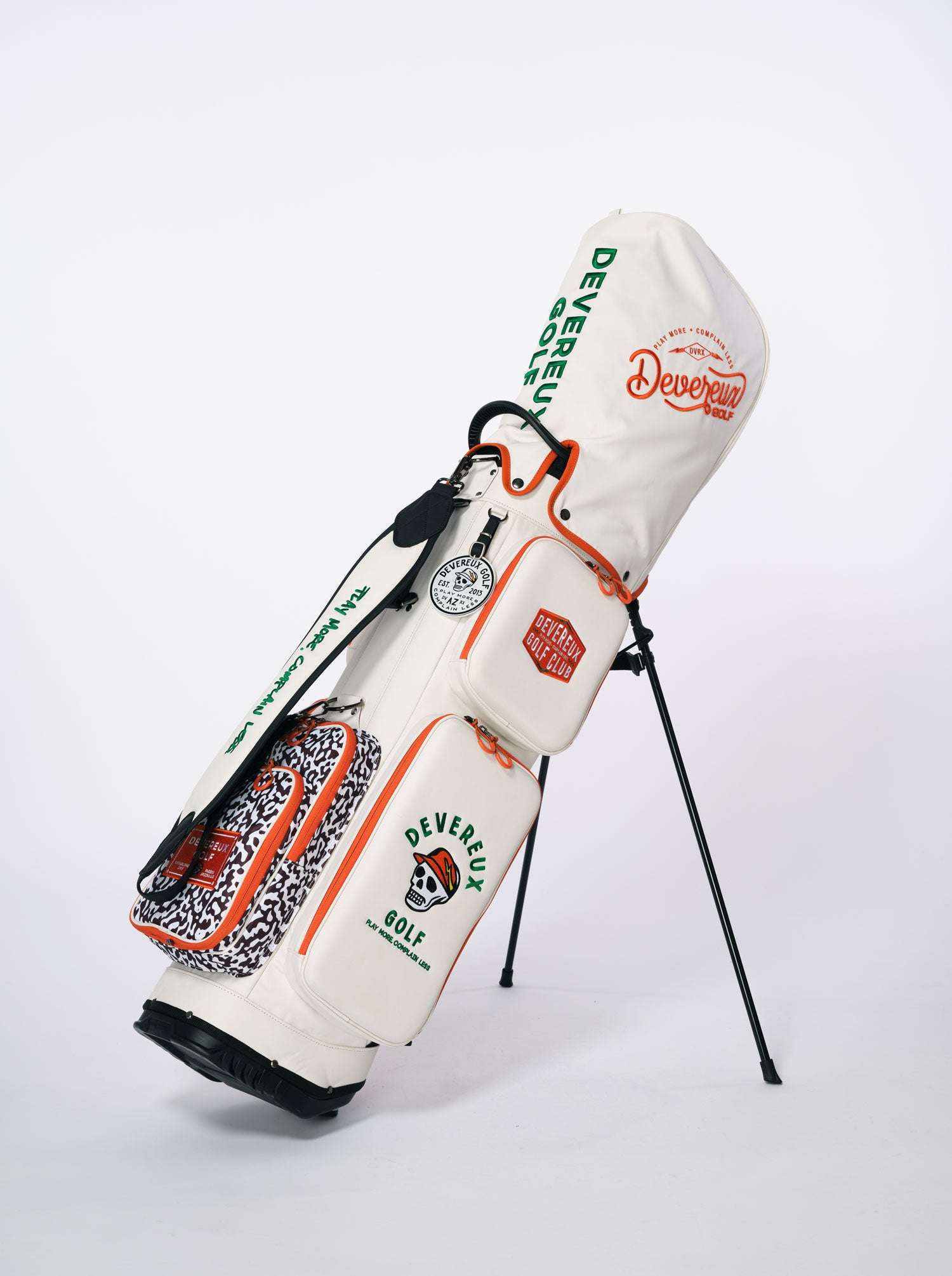 Deep Side Pocket Caddie Bag 763472835-WHITE 