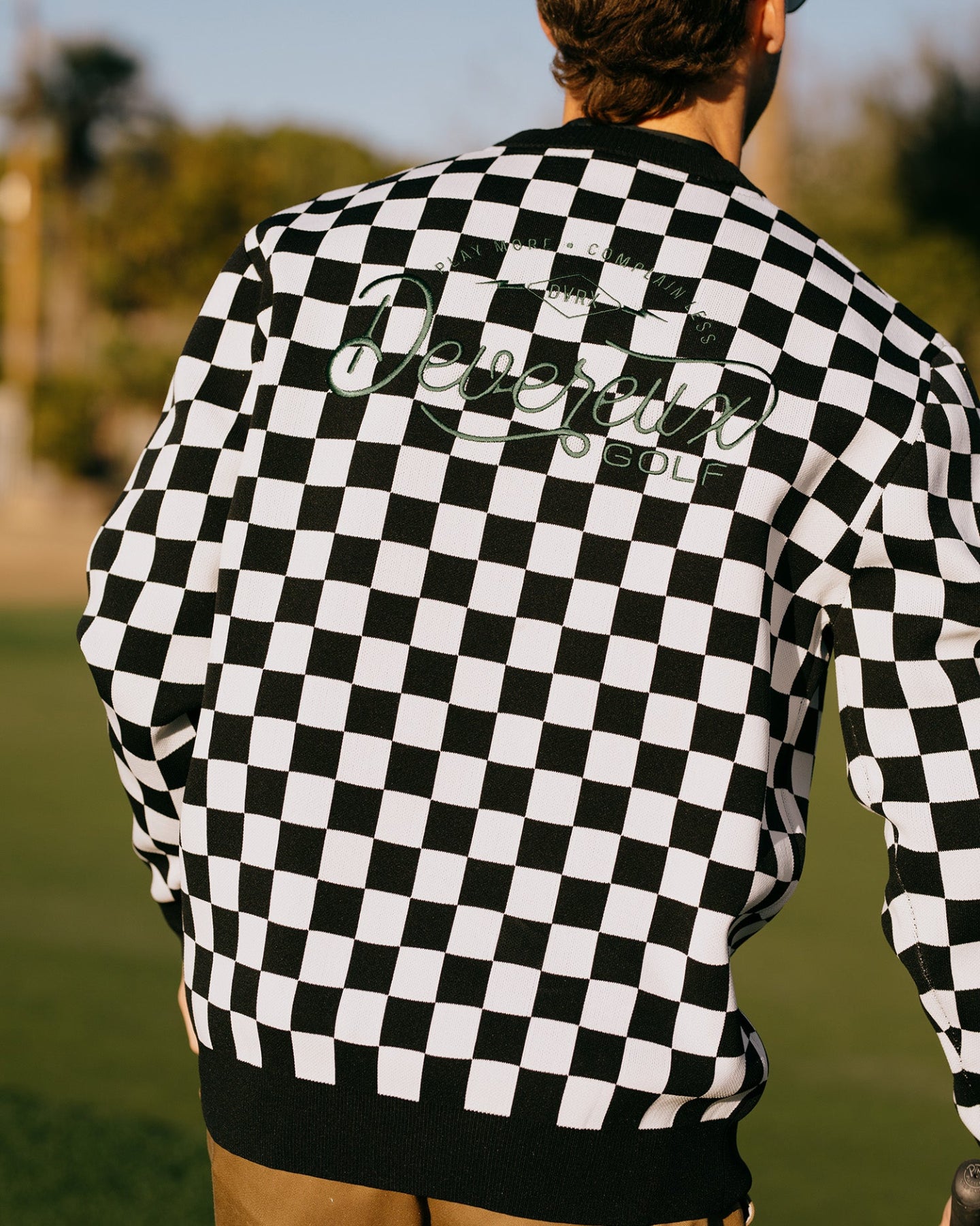 Café Racer Checker Knit 763472704 BLACK