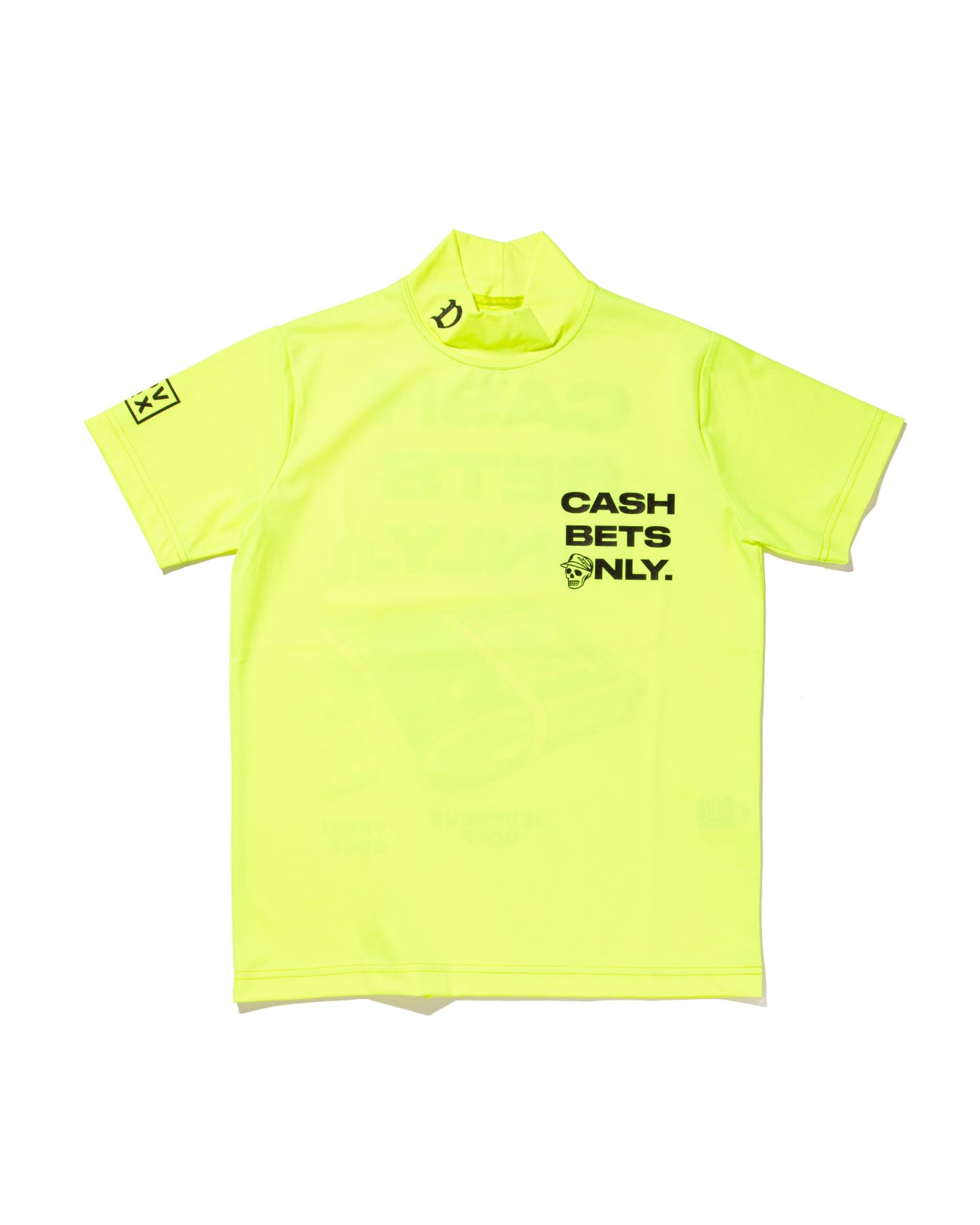WOMEN Cash Bets Only 2 Mock Neck Tee 763572070 YELLOW