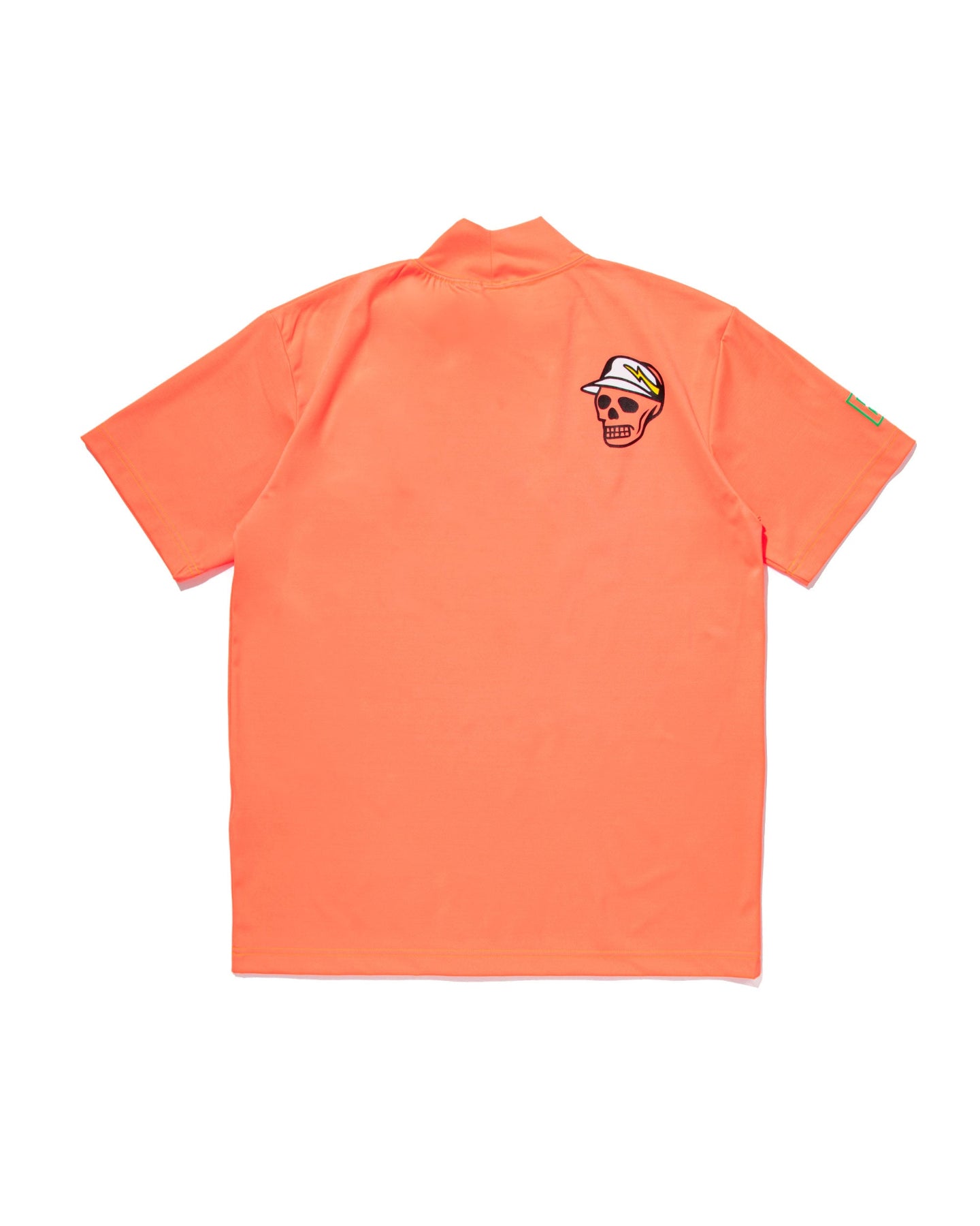 D Skull Mock Neck Tee 763572003 ORANGE