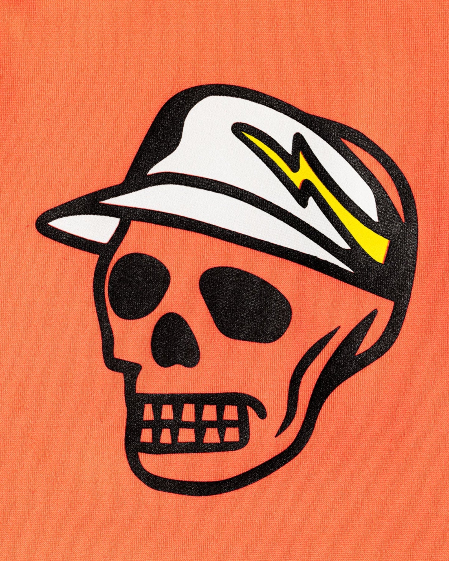 D Skull Mock Neck Tee 763572003 ORANGE