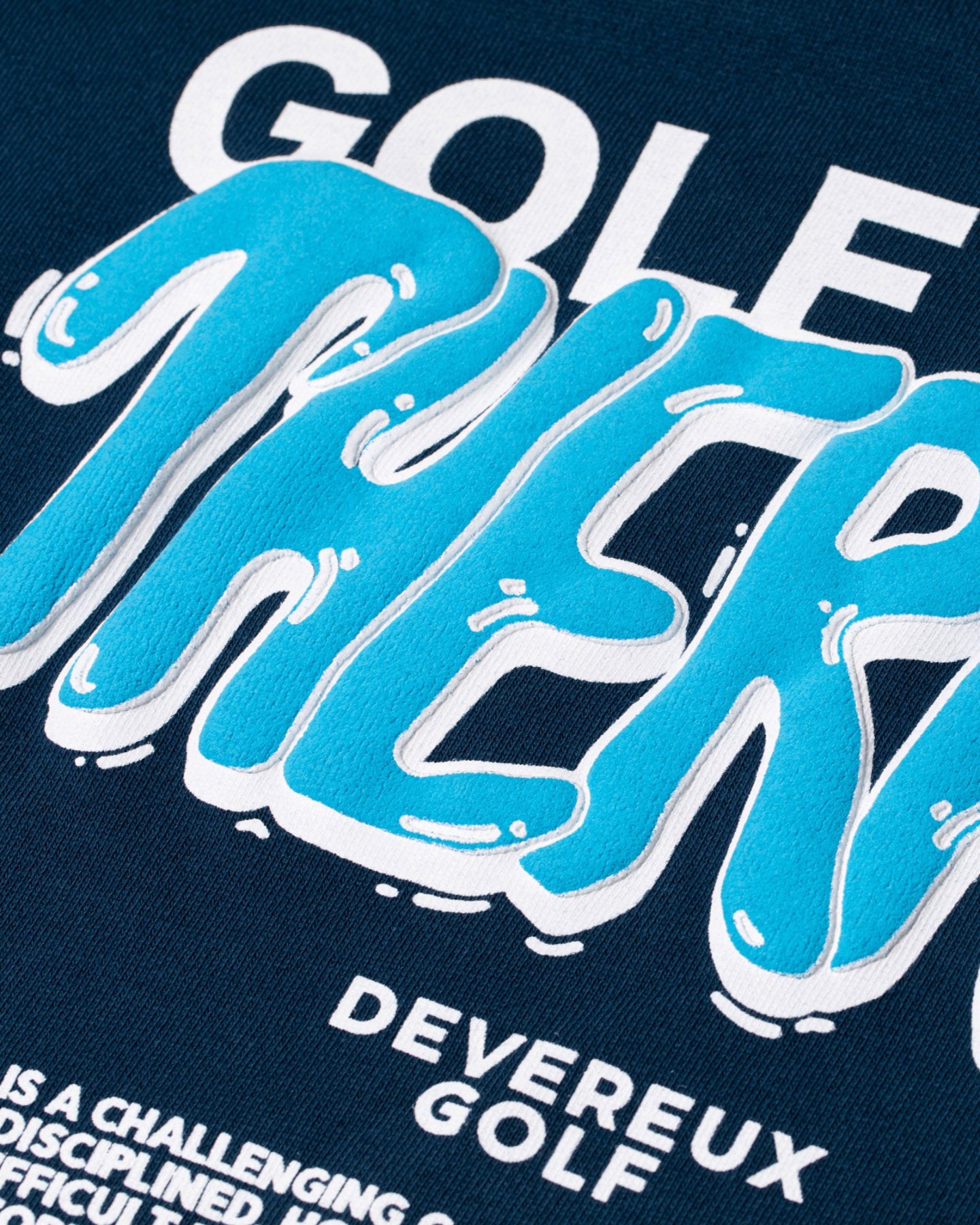 WOMEN Golf is My Therapy アスレジャーCrew 763474079-D/BLUE