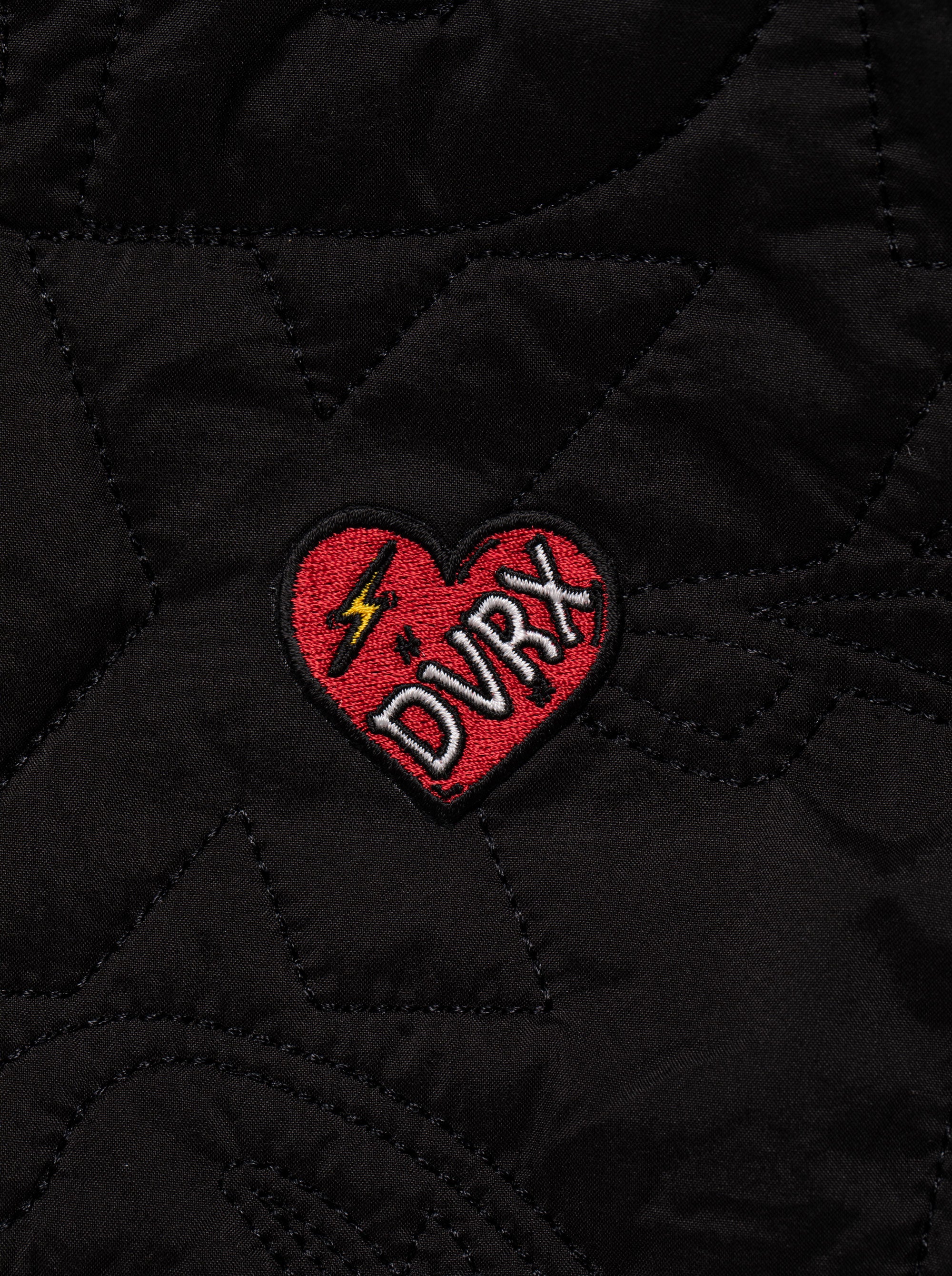 WOMEN DVRX中綿キルトFull Zip JK 763474172-BLACK