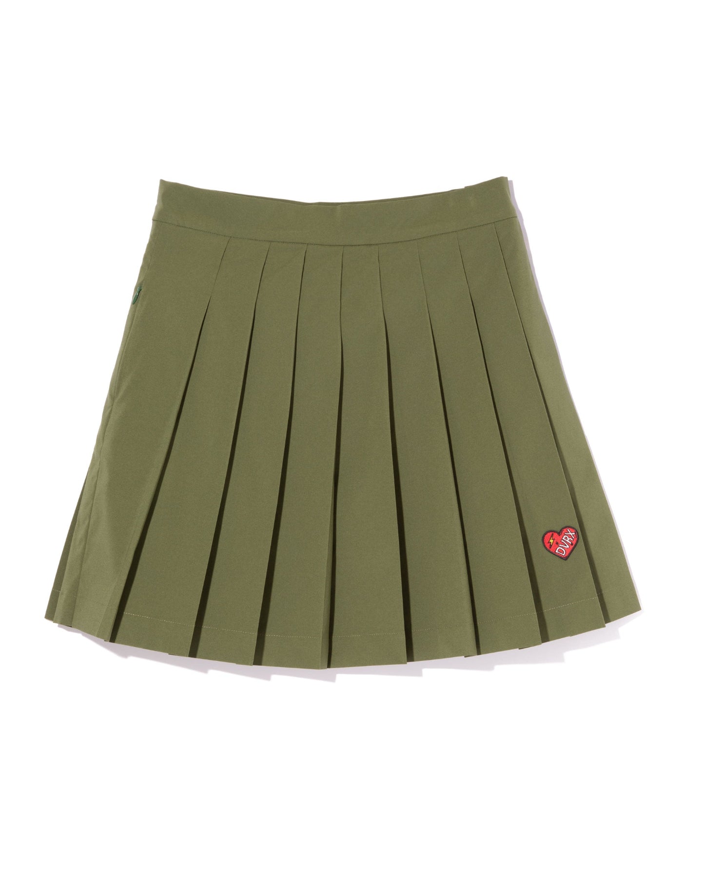 WOMEN DVRX Heart Pleated SK 763474477-KHAKI