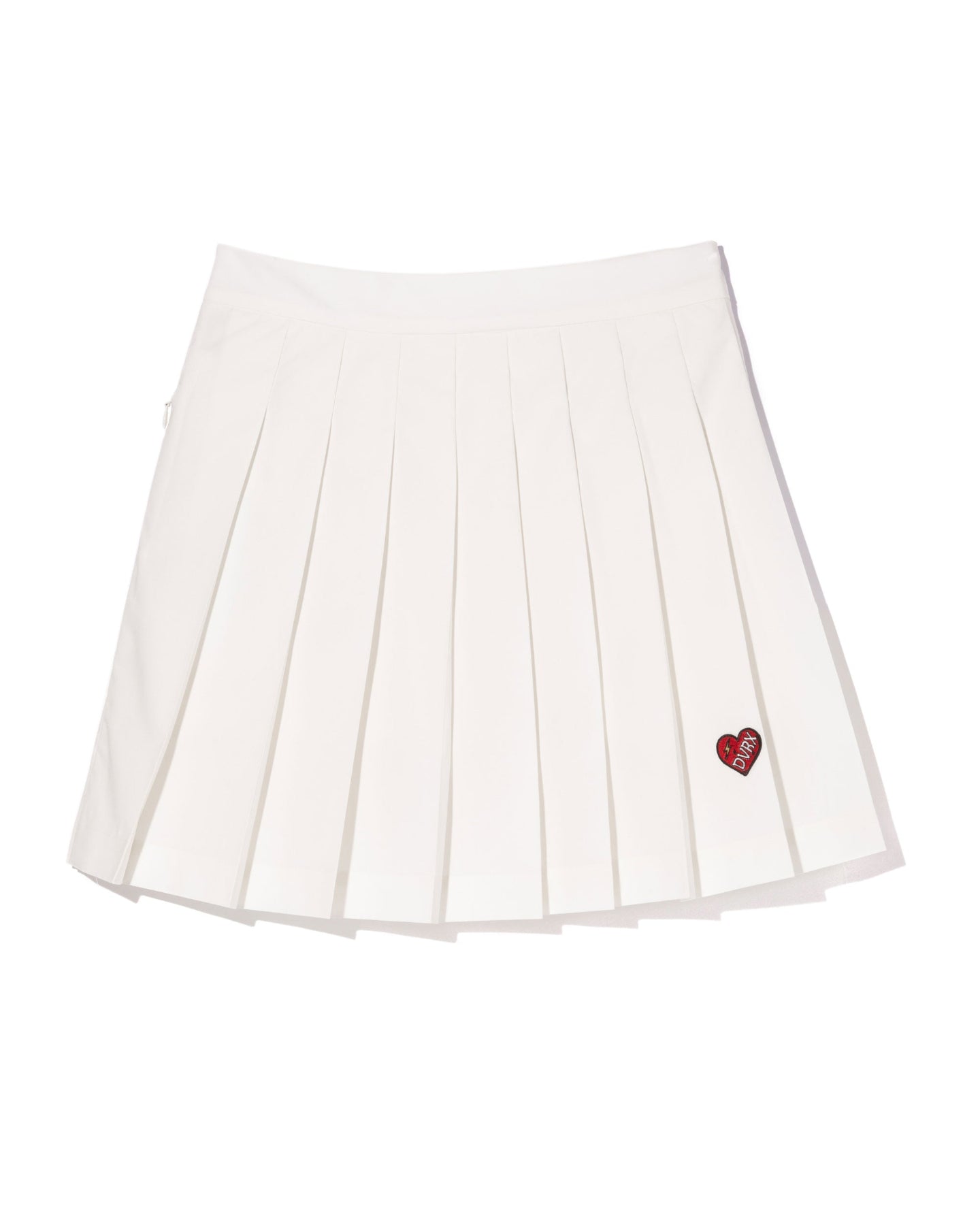 WOMEN DVRX Heart Pleated SK 763474477-WHITE