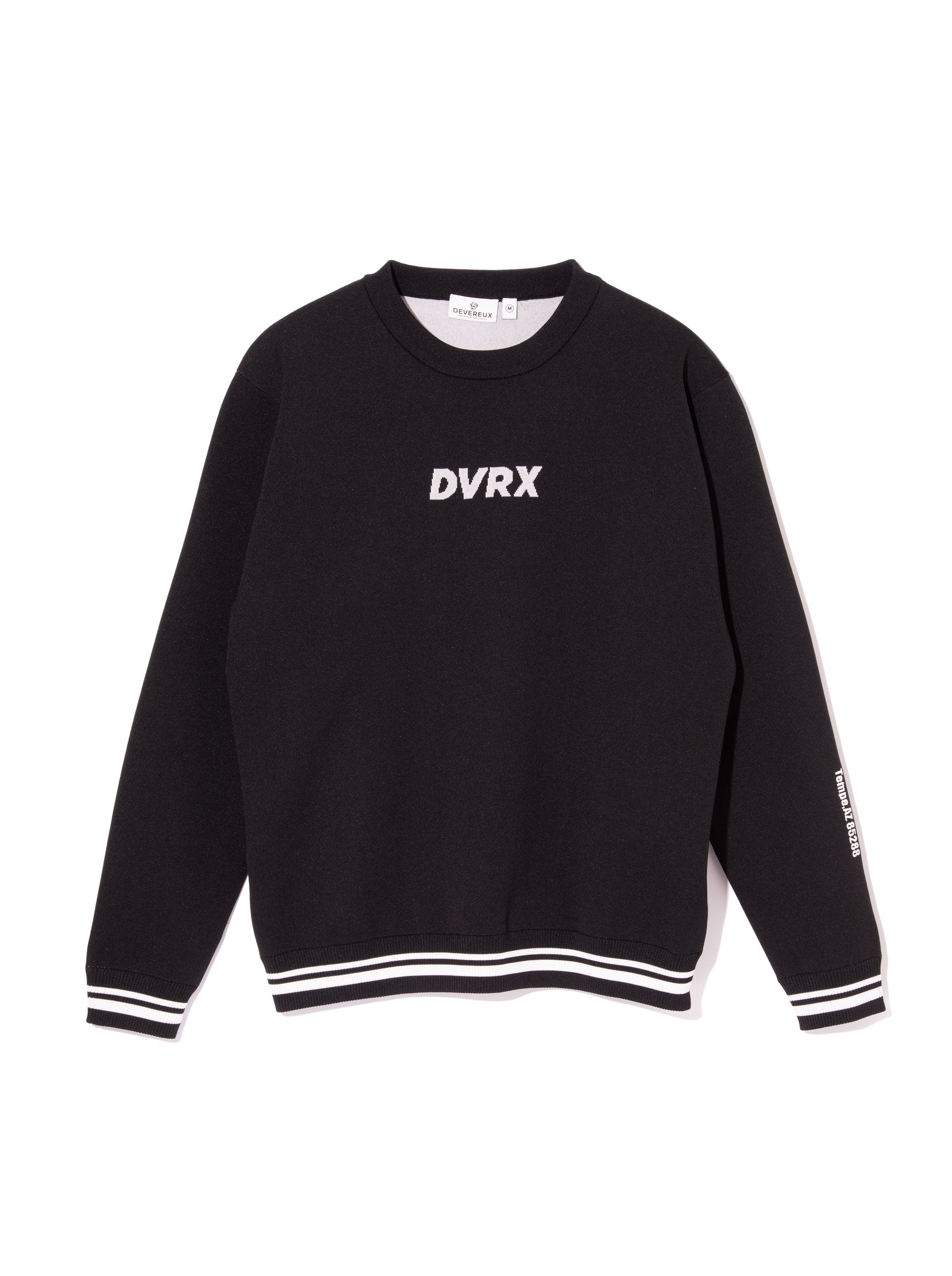 WOMEN 18G Essential DVRX Knit Crew 763474770-BLACK