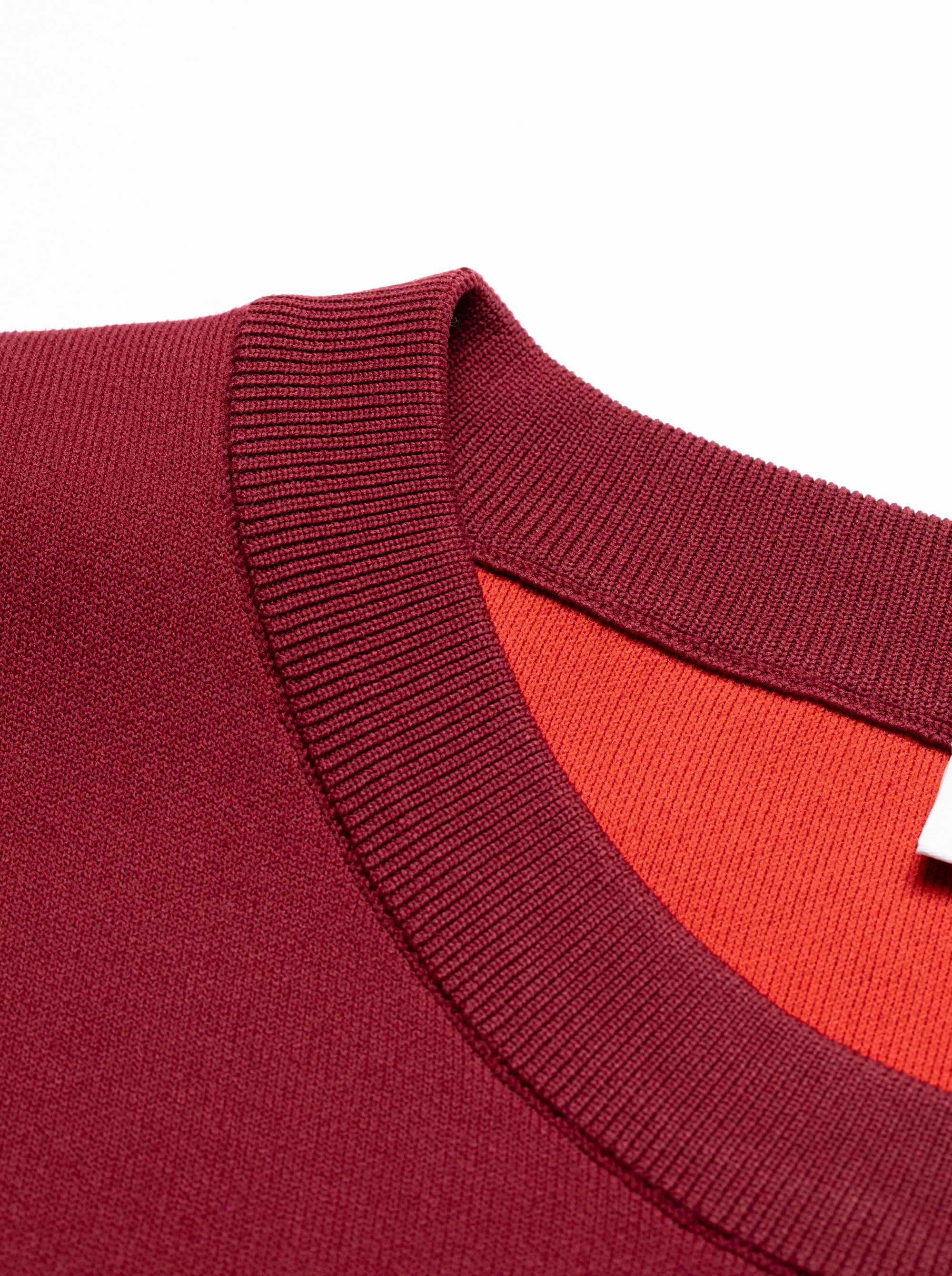 18G Essential DVRX Knit CREW 763474701-BURGUNDY