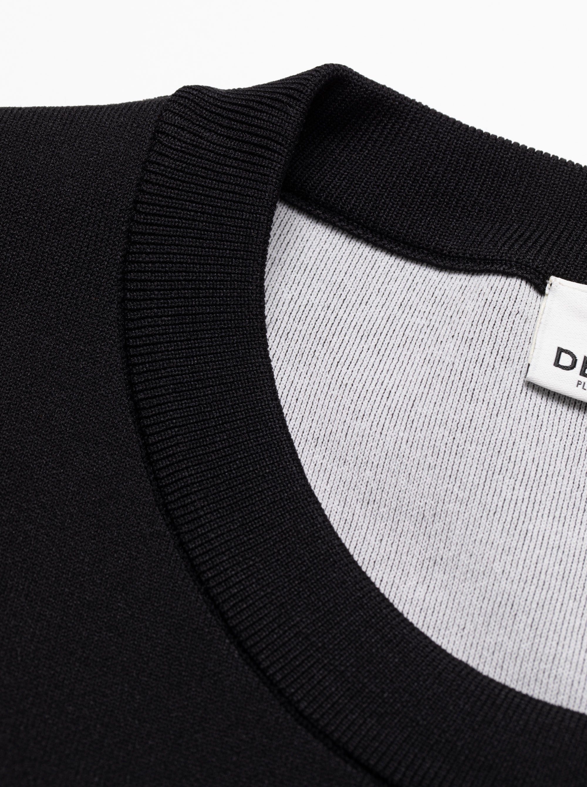WOMEN 18G Essential DVRX Knit Crew 763474770-BLACK
