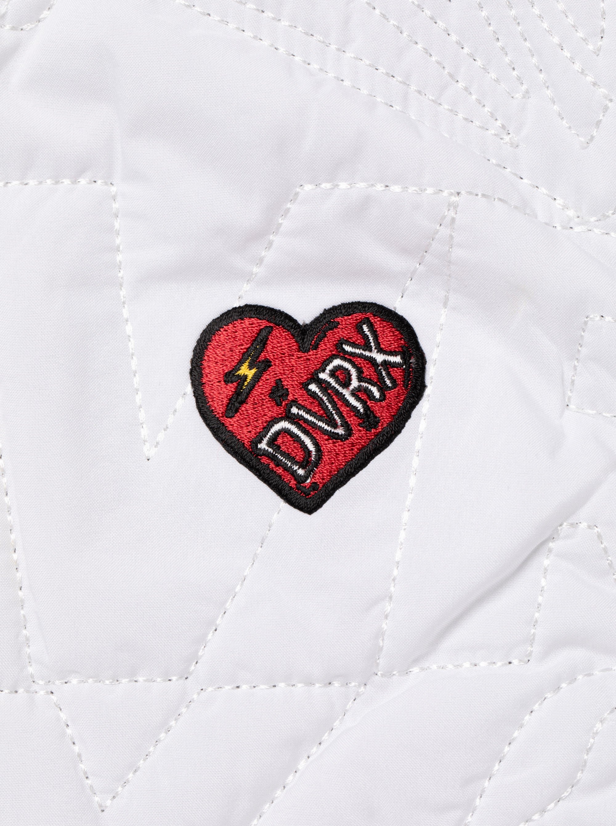 WOMEN DVRX中綿キルトFull Zip Vest 763474173-WHITE