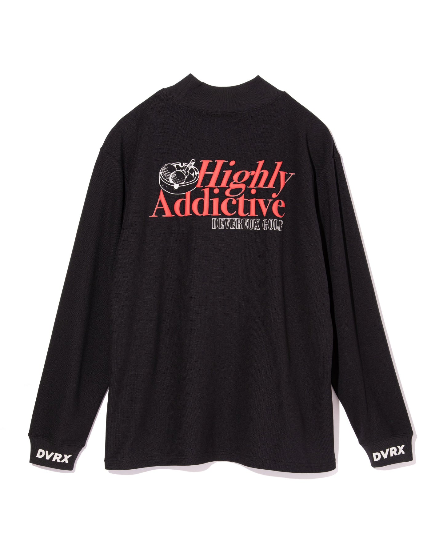Highly Addictive Mock Neck L/S 763474015-BLACK