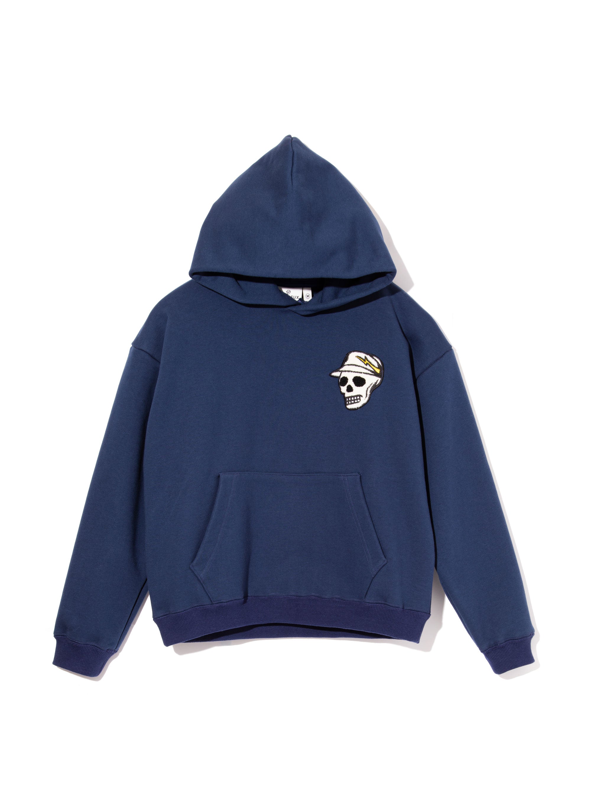WOMEN Icon SkullパッチHoodie 763474087-D/BLUE