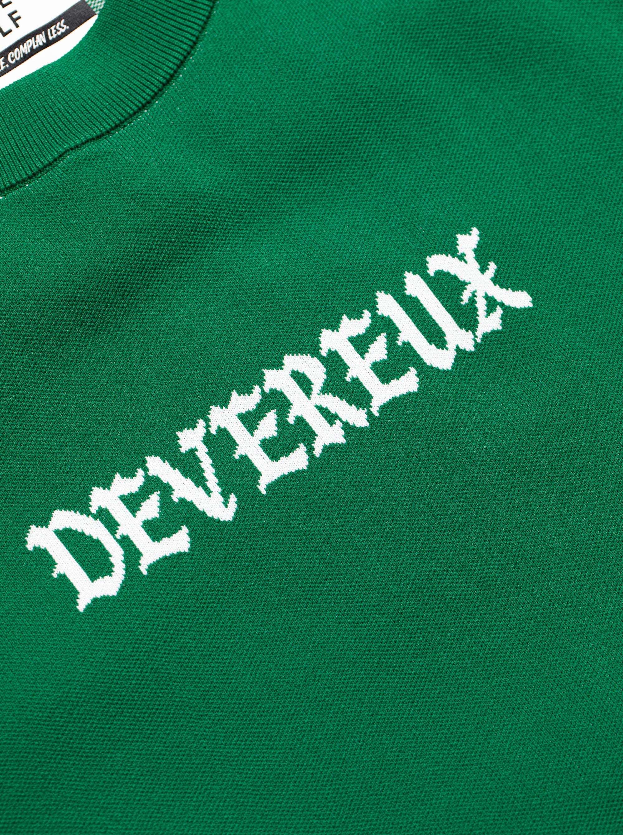 WOMEN 16G D Logo Knit Crewneck 763474772-DUCK GREEN