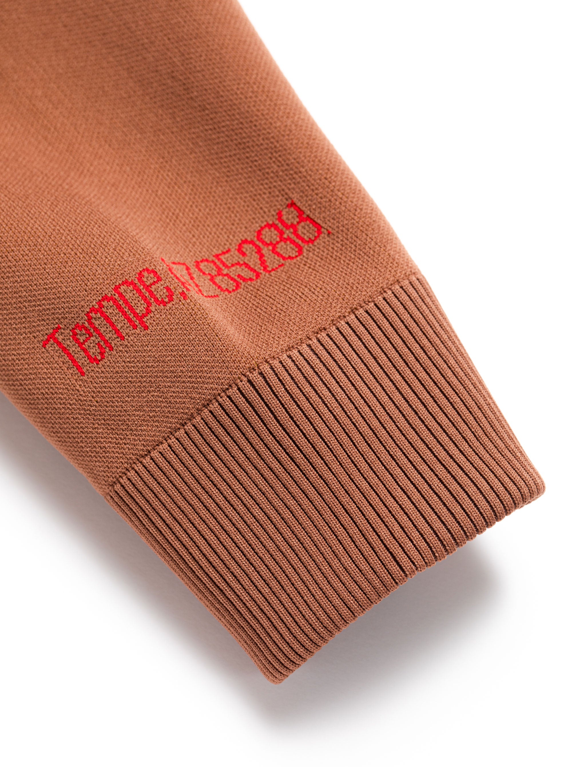 WOMEN 16G D Logo Knit Crewneck 763474772-CAMEL