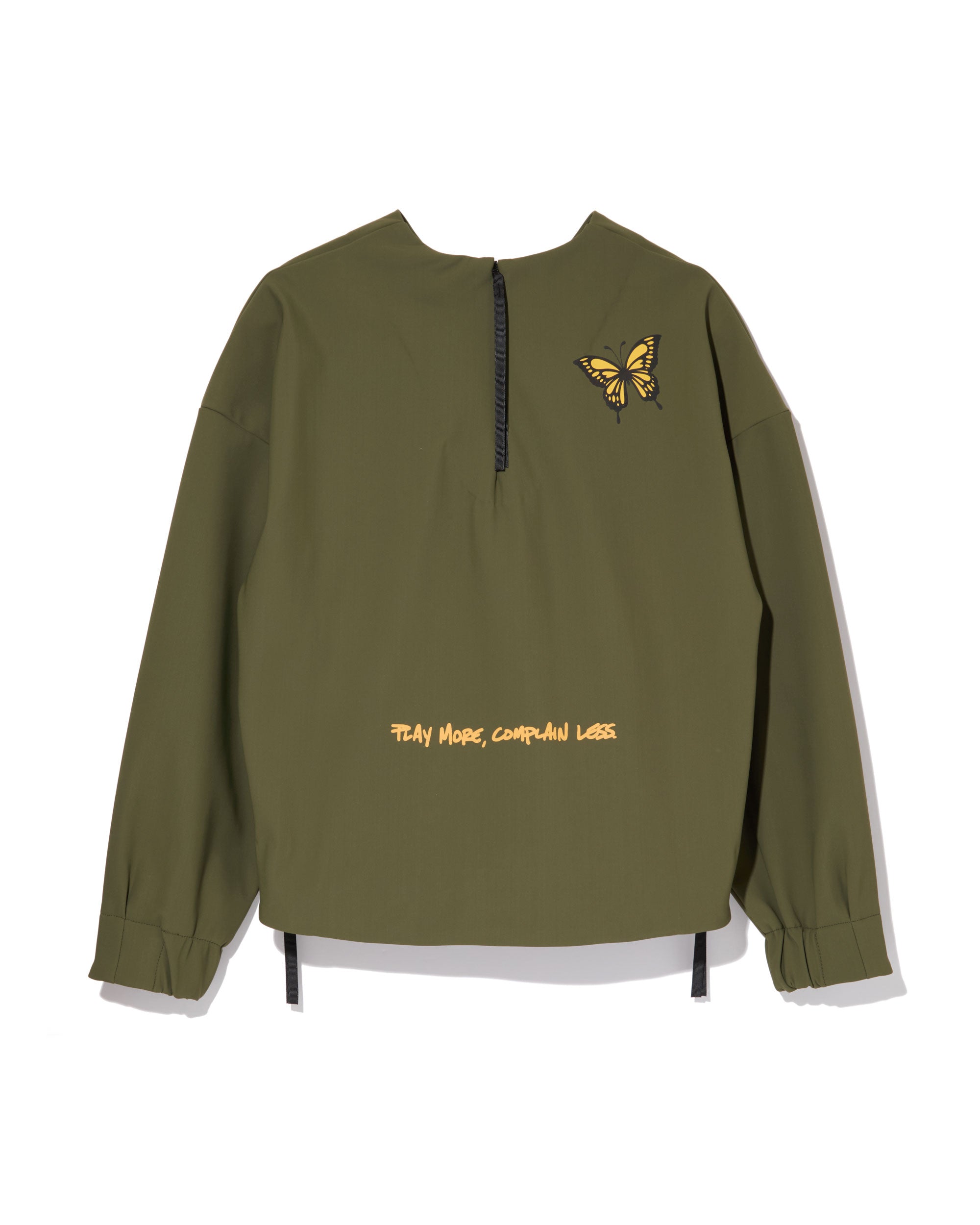 WOMEN 三層フリースオフショルダープルオーバー 763474083-KHAKI