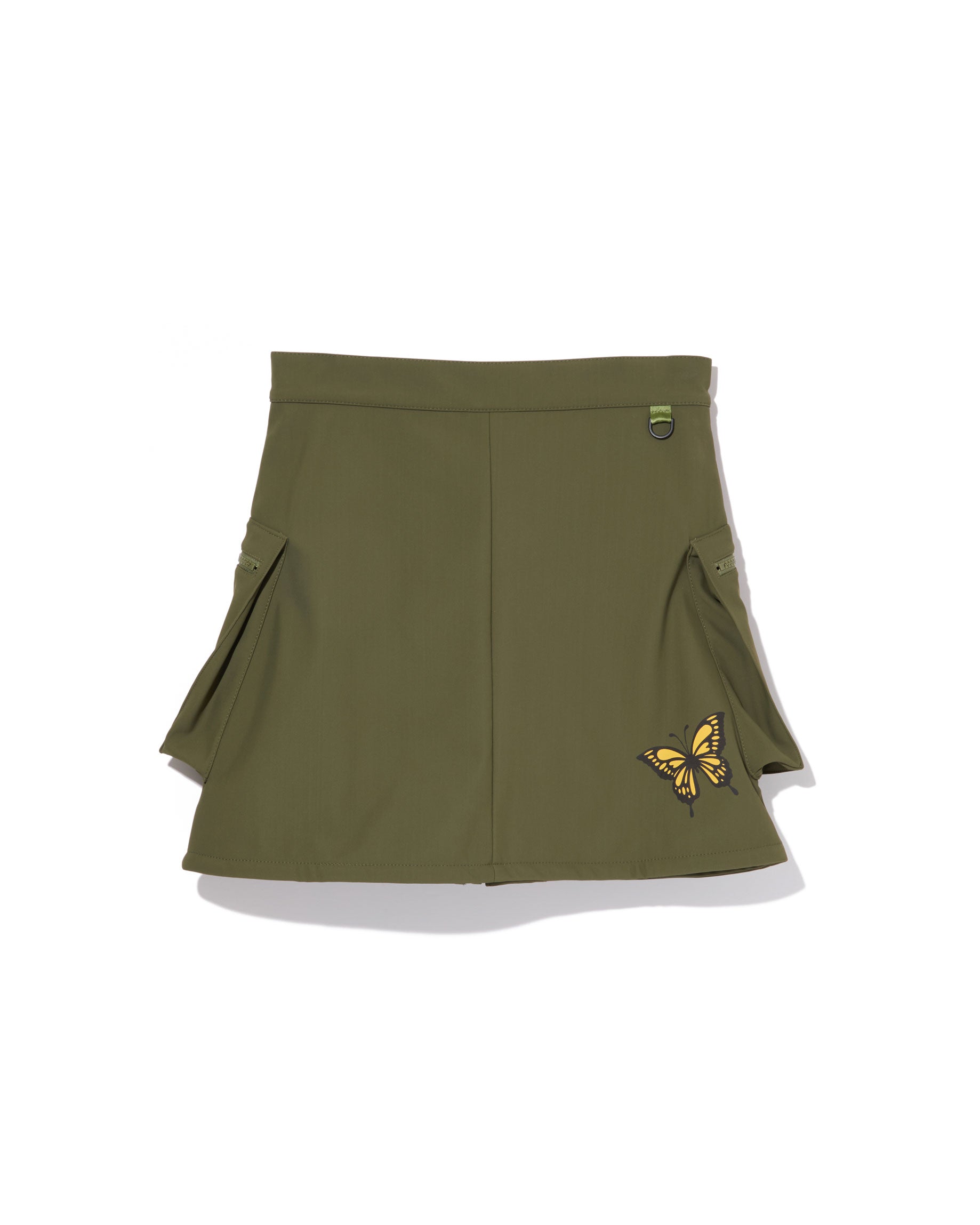 WOMEN 三層フリース フロントジップスカート 763474476-KHAKI