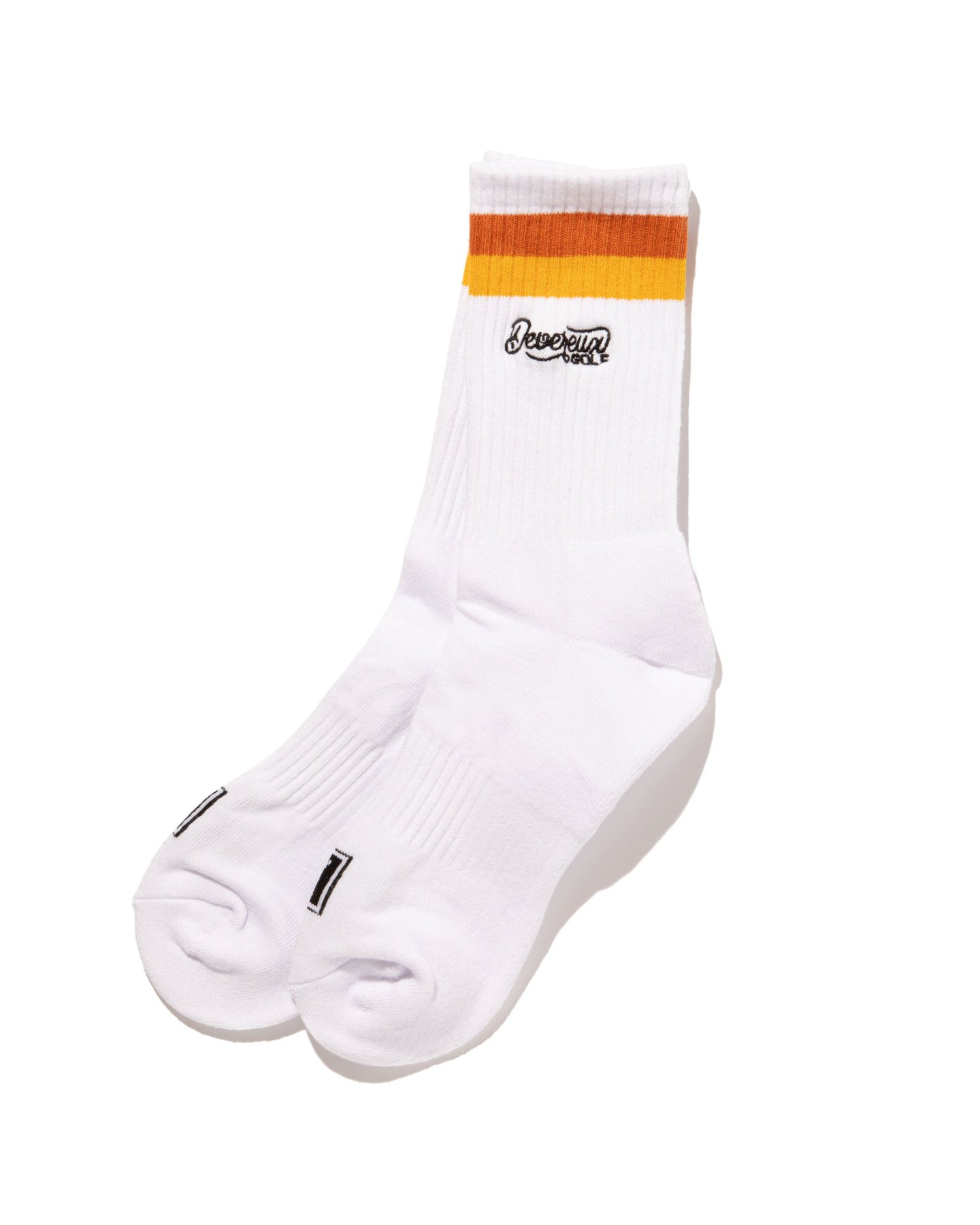 MEN Script Crew Socks 763474828-WHITE