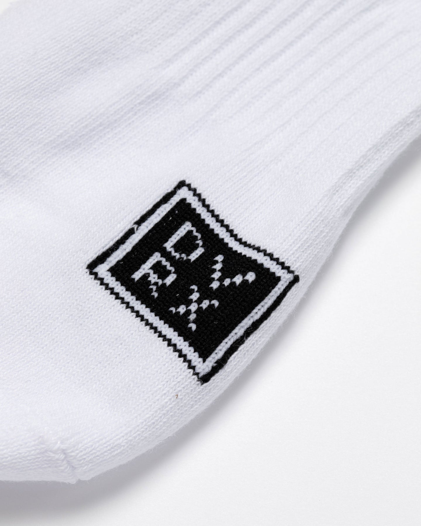 MEN Script Crew Socks 763474828-WHITE