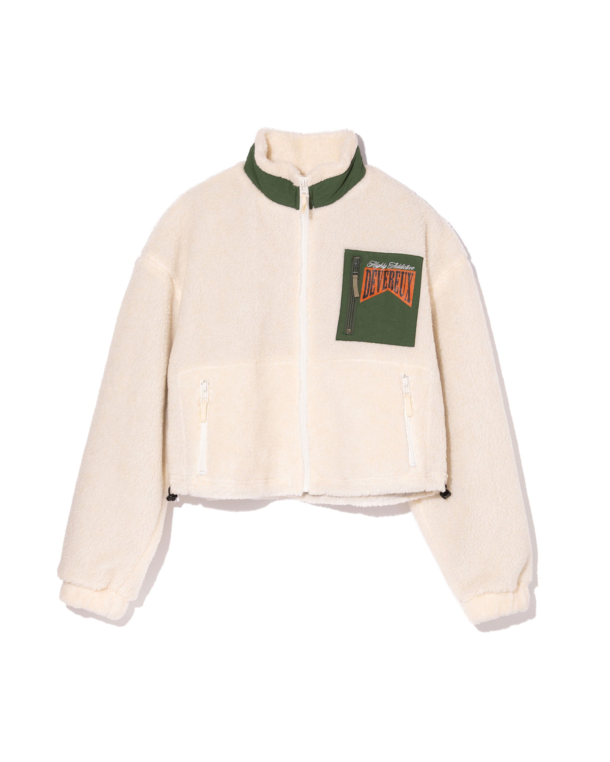 WOMEN Highly AshビンテージシープボアFull Zip JK 763474175-IVORY