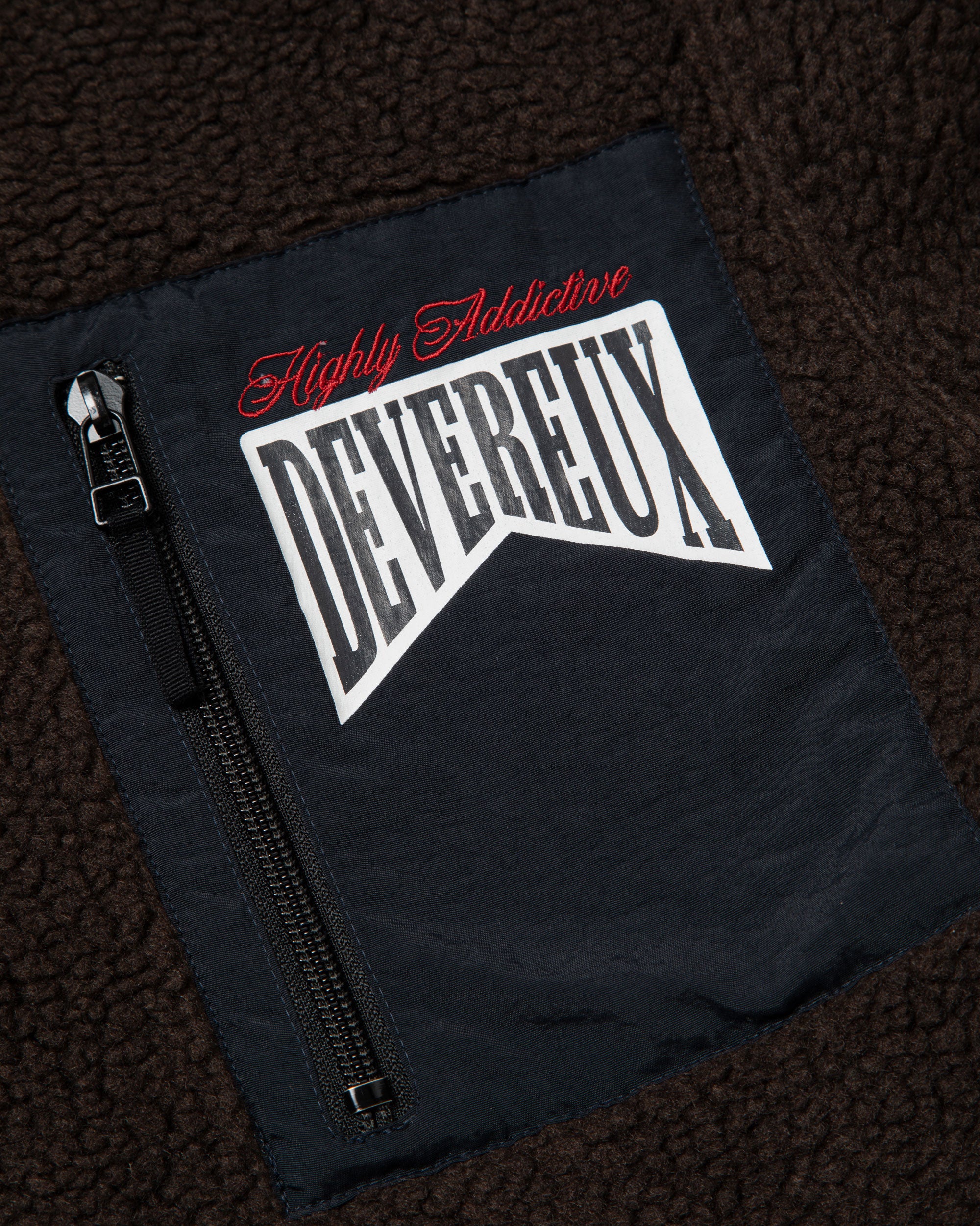 Highly AshビンテージシープボアFull Zip JK 763474107-BROWN