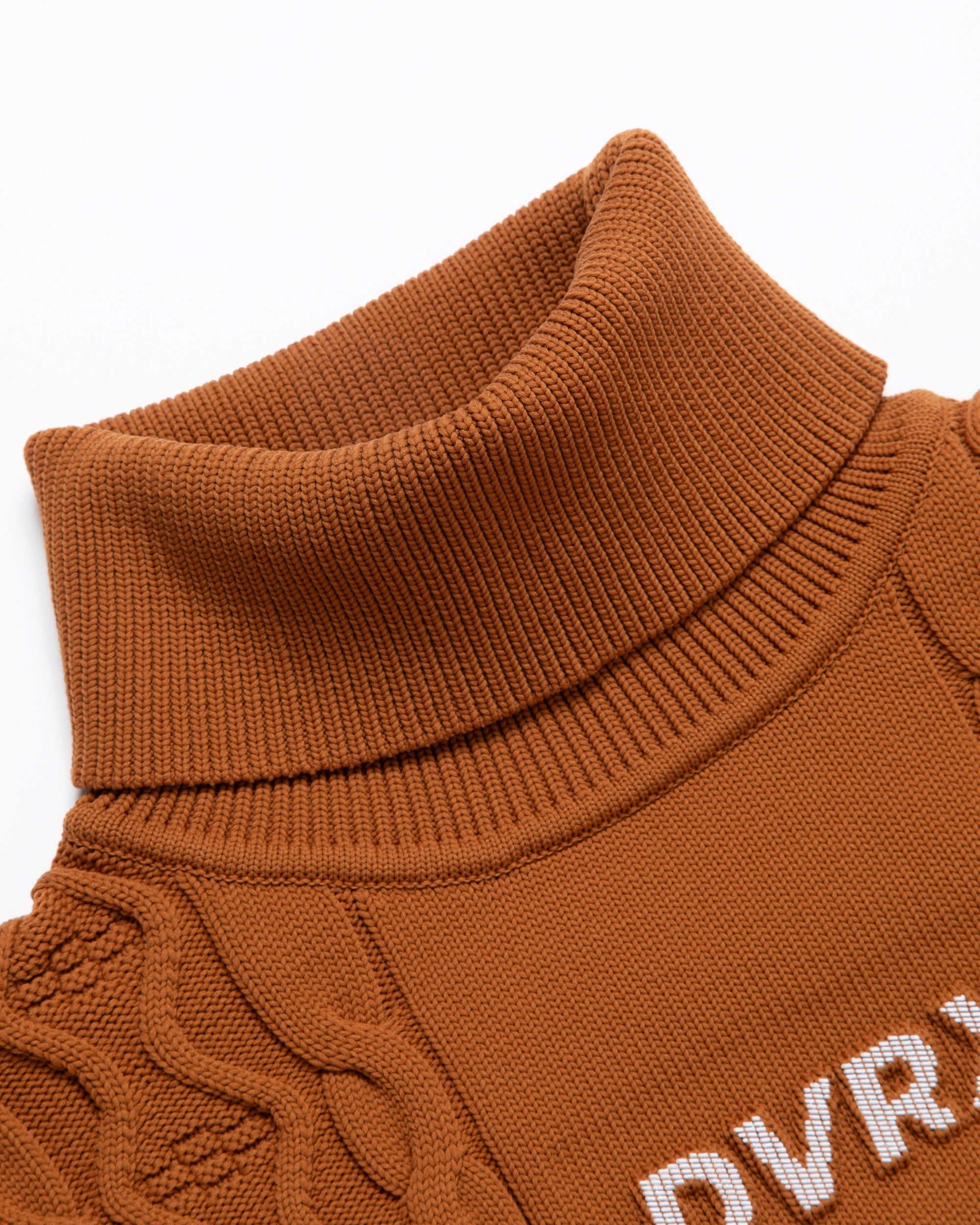 7G DVRX Knit Cable Turtle Neck 763474707-CLAY