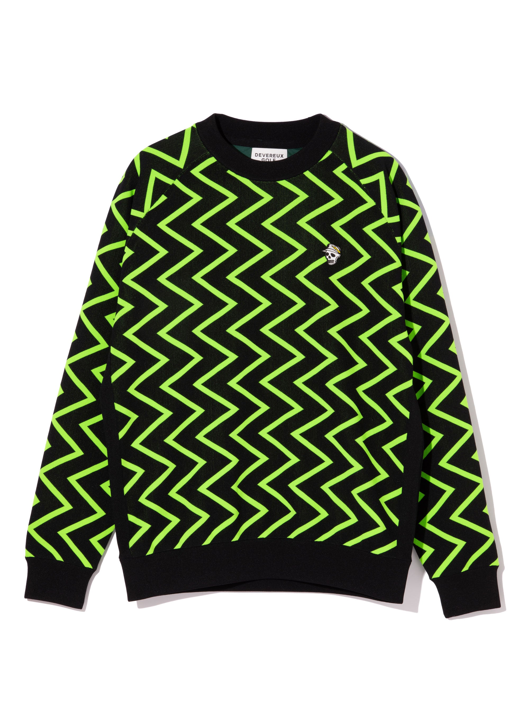 16G Goblin Lining Knit Crew Neck 763474706-GREEN