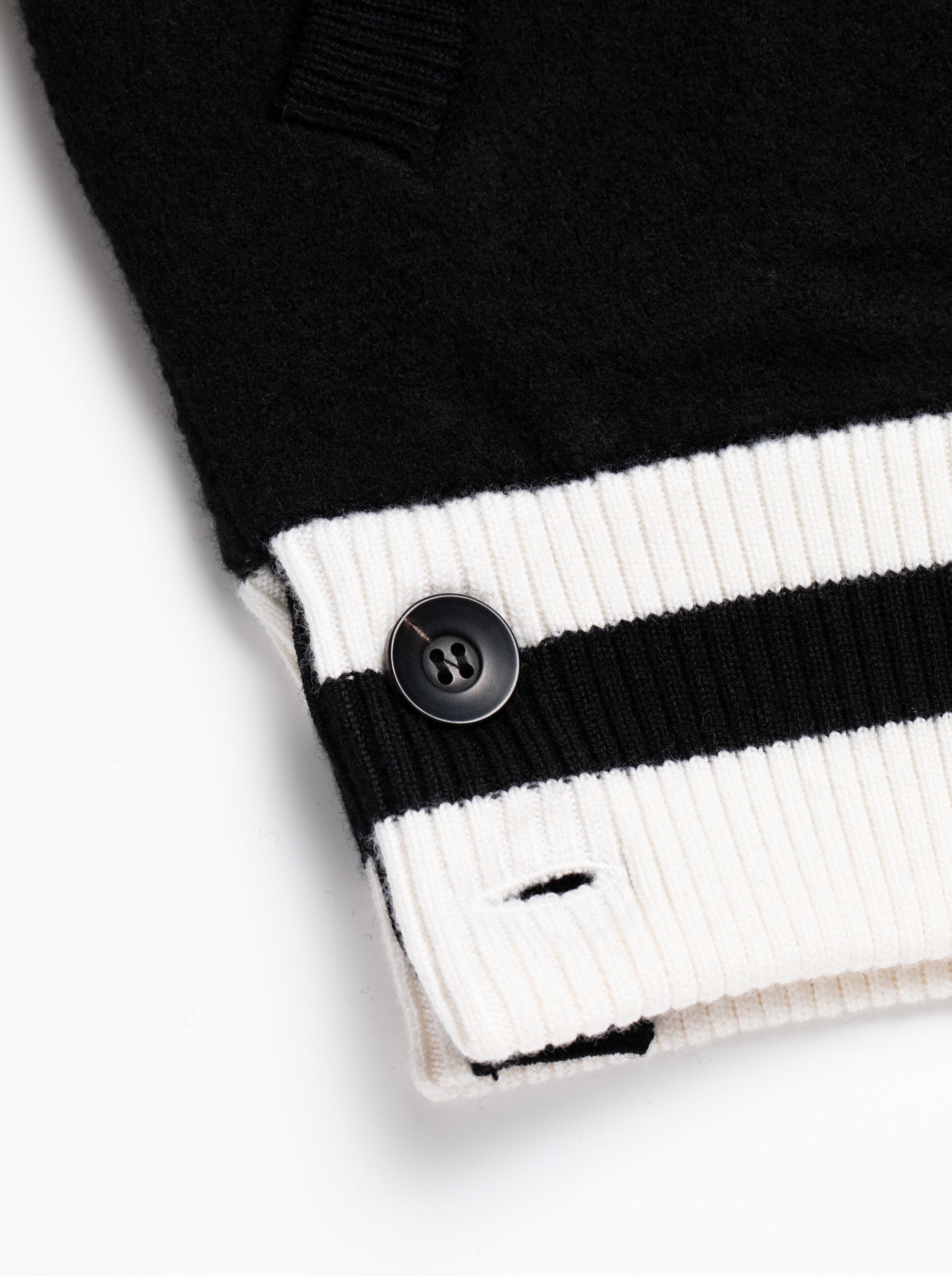 Devereux Washed Wool Full Zip JK 763474111-BLACK