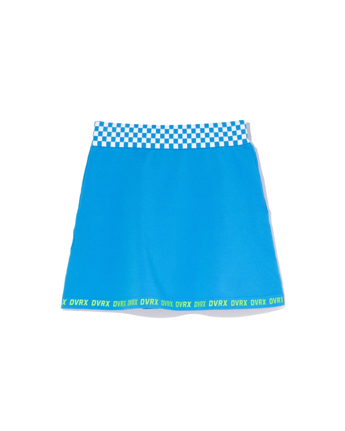 WOMEN Born to Golf チェッカーリブニットスカート 763572483-BLUE