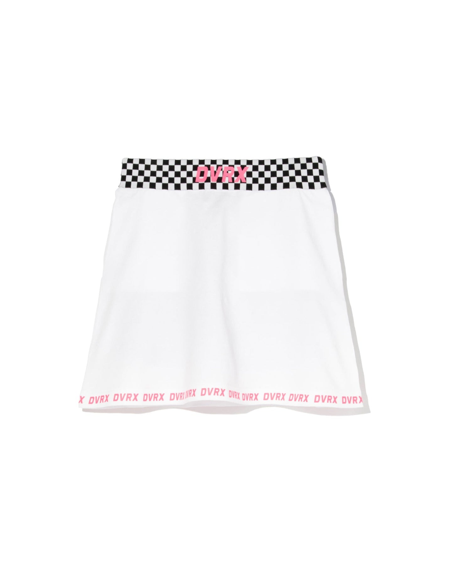 WOMEN Born to Golf チェッカーリブニットスカート 763572483-WHITE