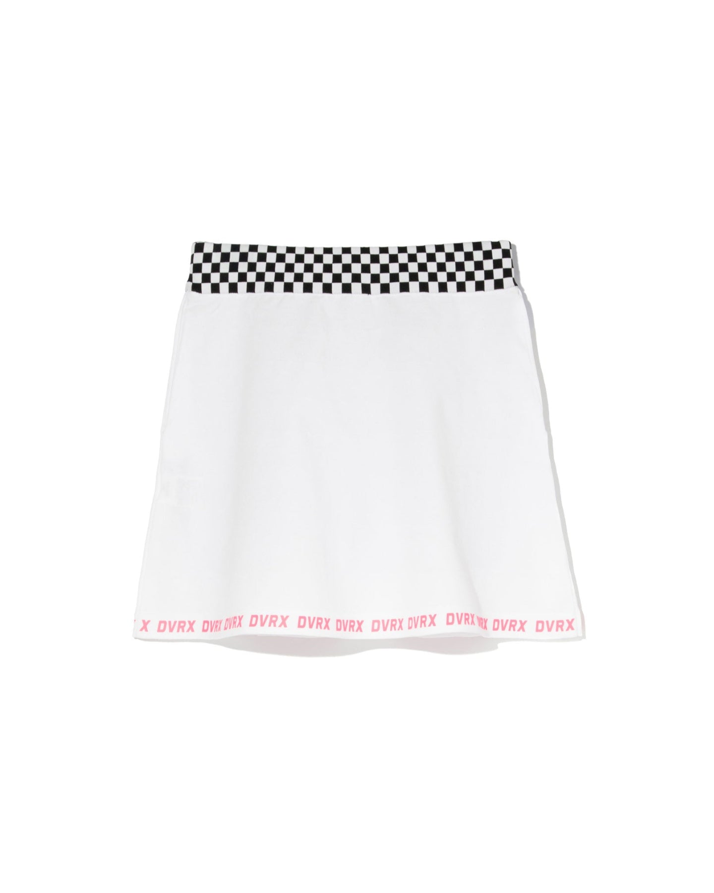 WOMEN Born to Golf チェッカーリブニットスカート 763572483-WHITE