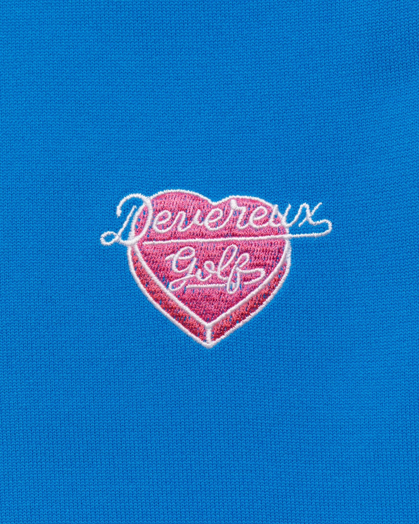WOMEN Born to Golf チェッカーリブモックフレンチスリーブニット 763572771-BLUE