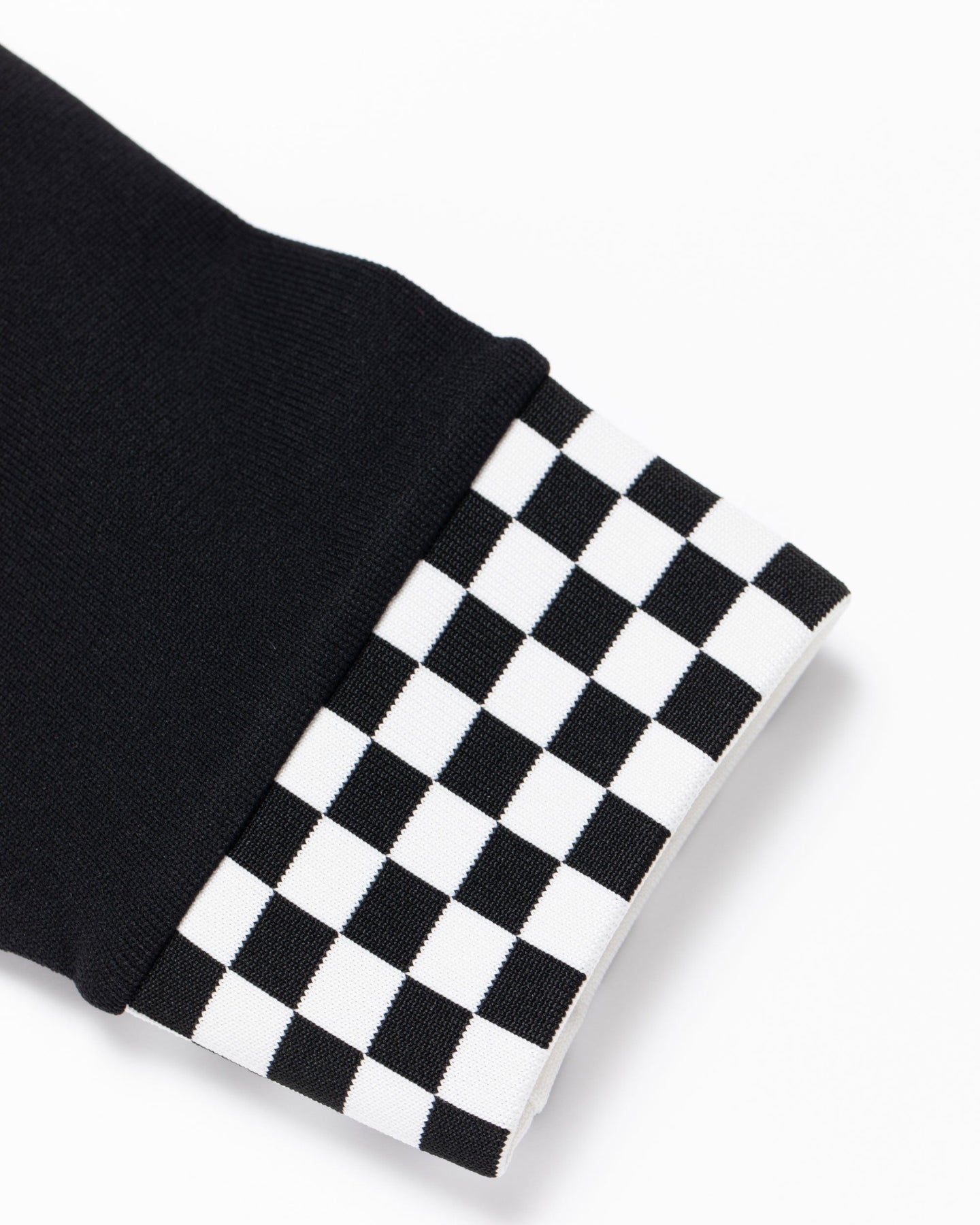 Born to Golf チェッカーリブニットプルオーバー 763572702-BLACK