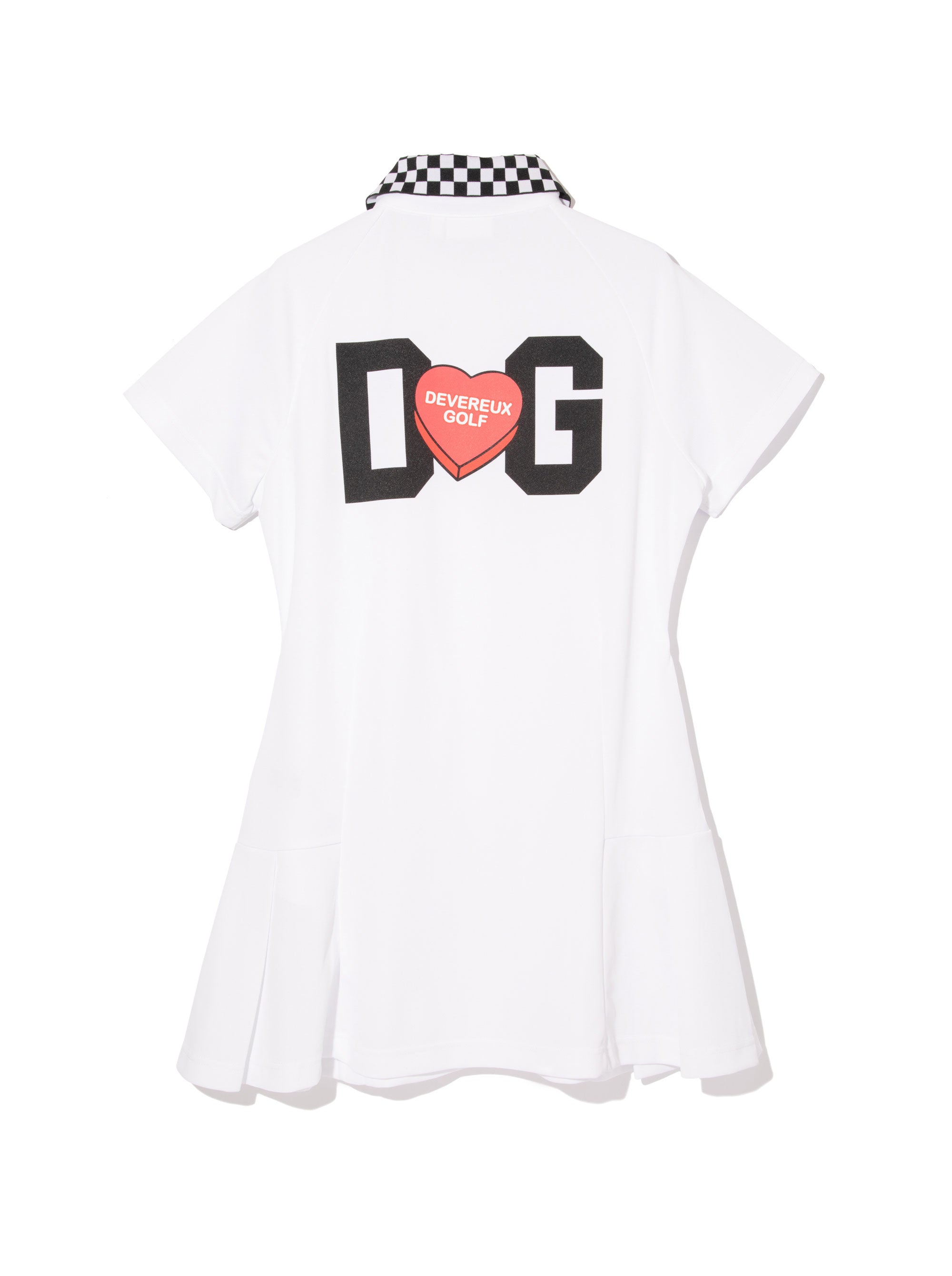 WOMEN Icon Checker Ribポロワンピース 763572570 WHITE
