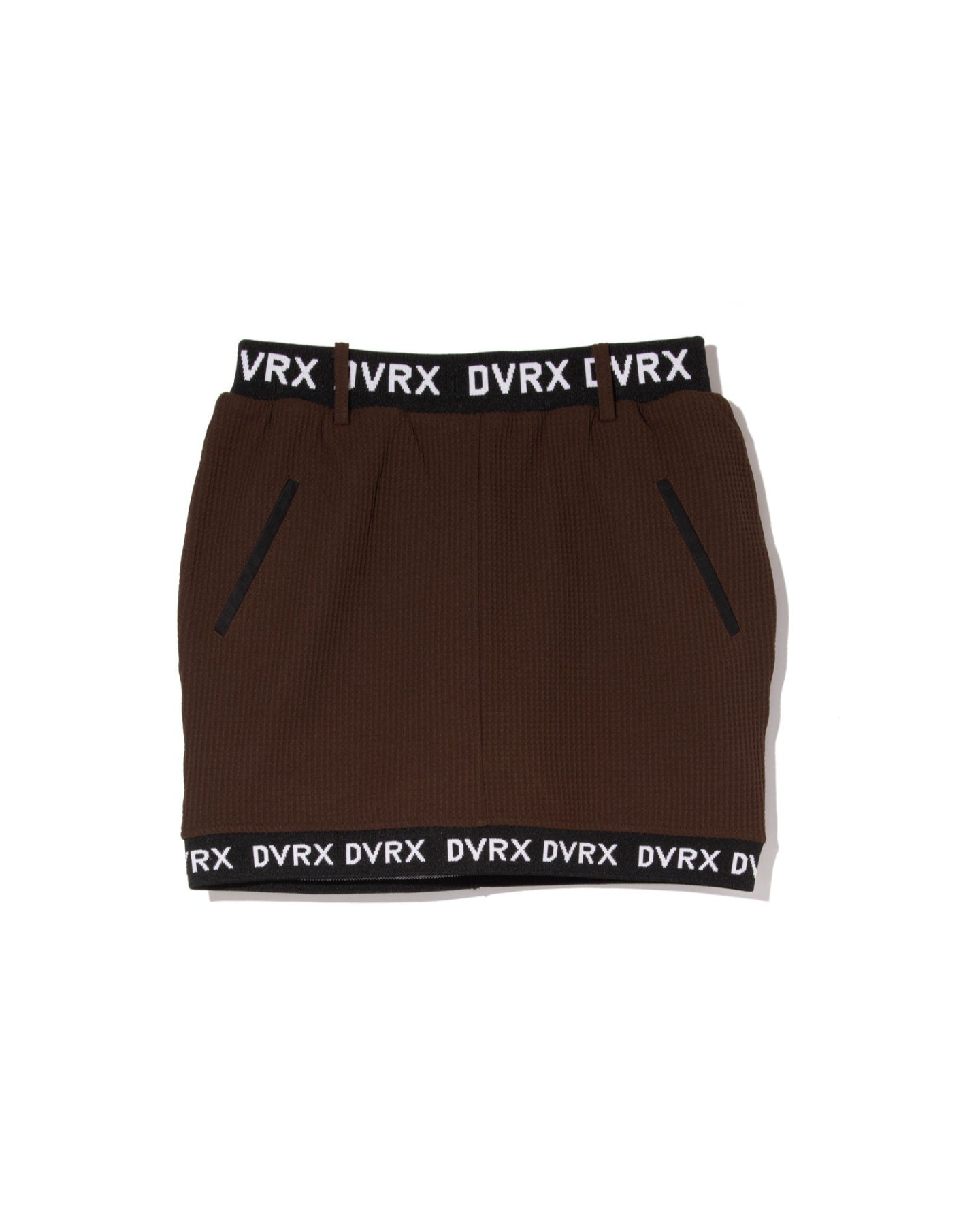 WOMEN Southern Drawワッフルロゴテープスカート 763572480-BROWN