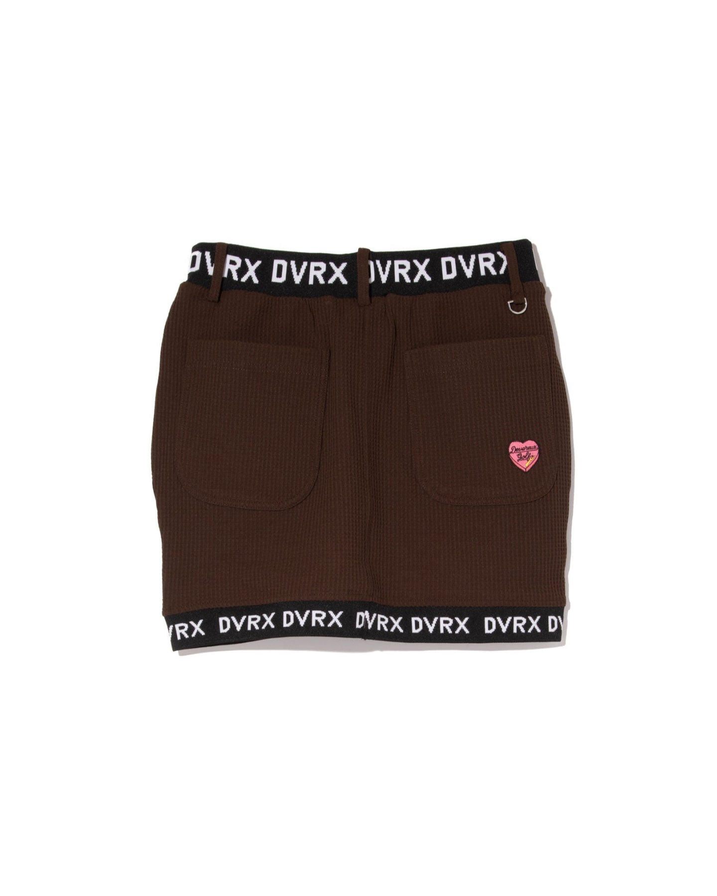 WOMEN Southern Drawワッフルロゴテープスカート 763572480-BROWN