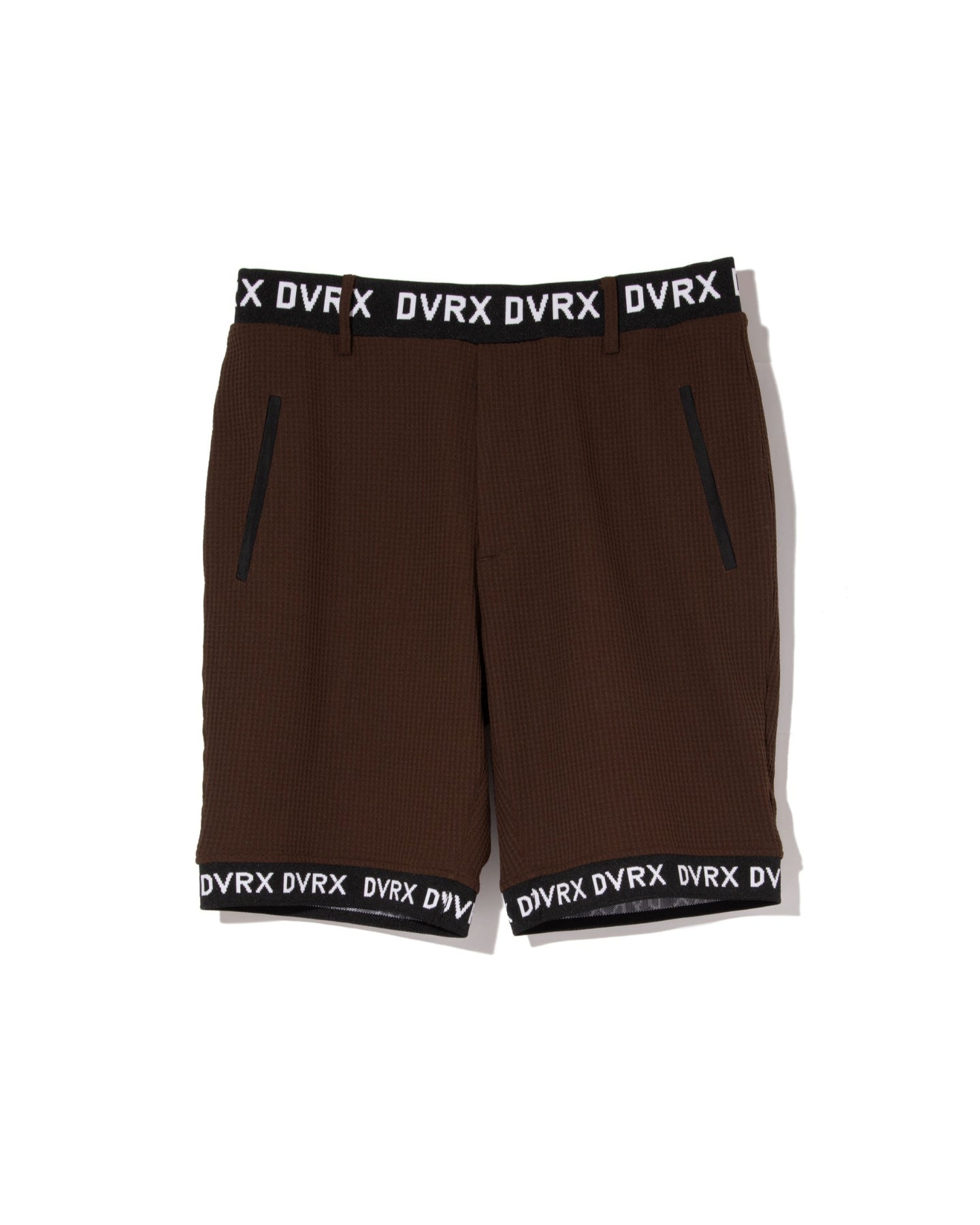 Southern Drawワッフルロゴテープショーツ 763572407-BROWN
