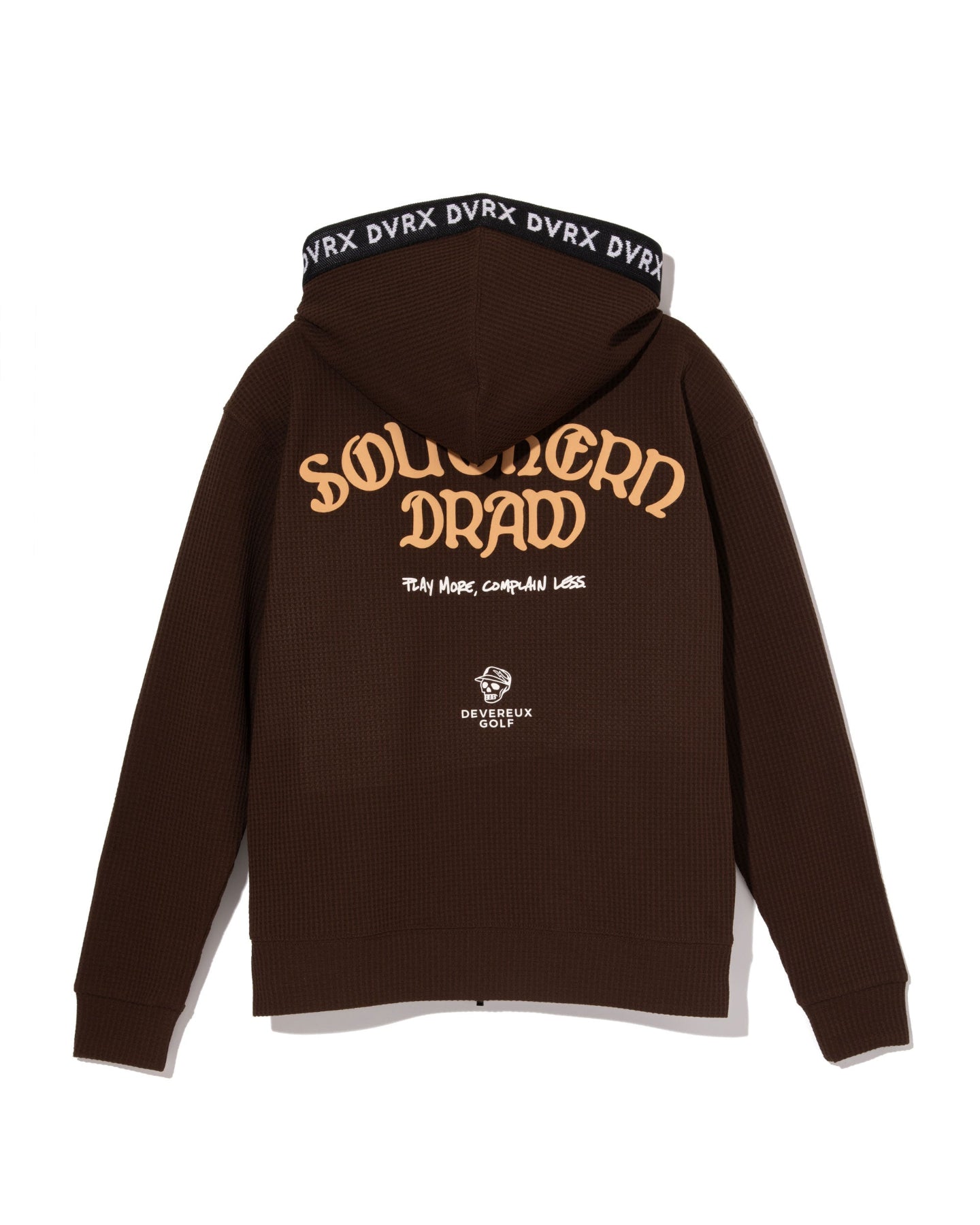 WOMEN Southern DrawワッフルFull Zipロゴテープフーディー 763572178-BROWN