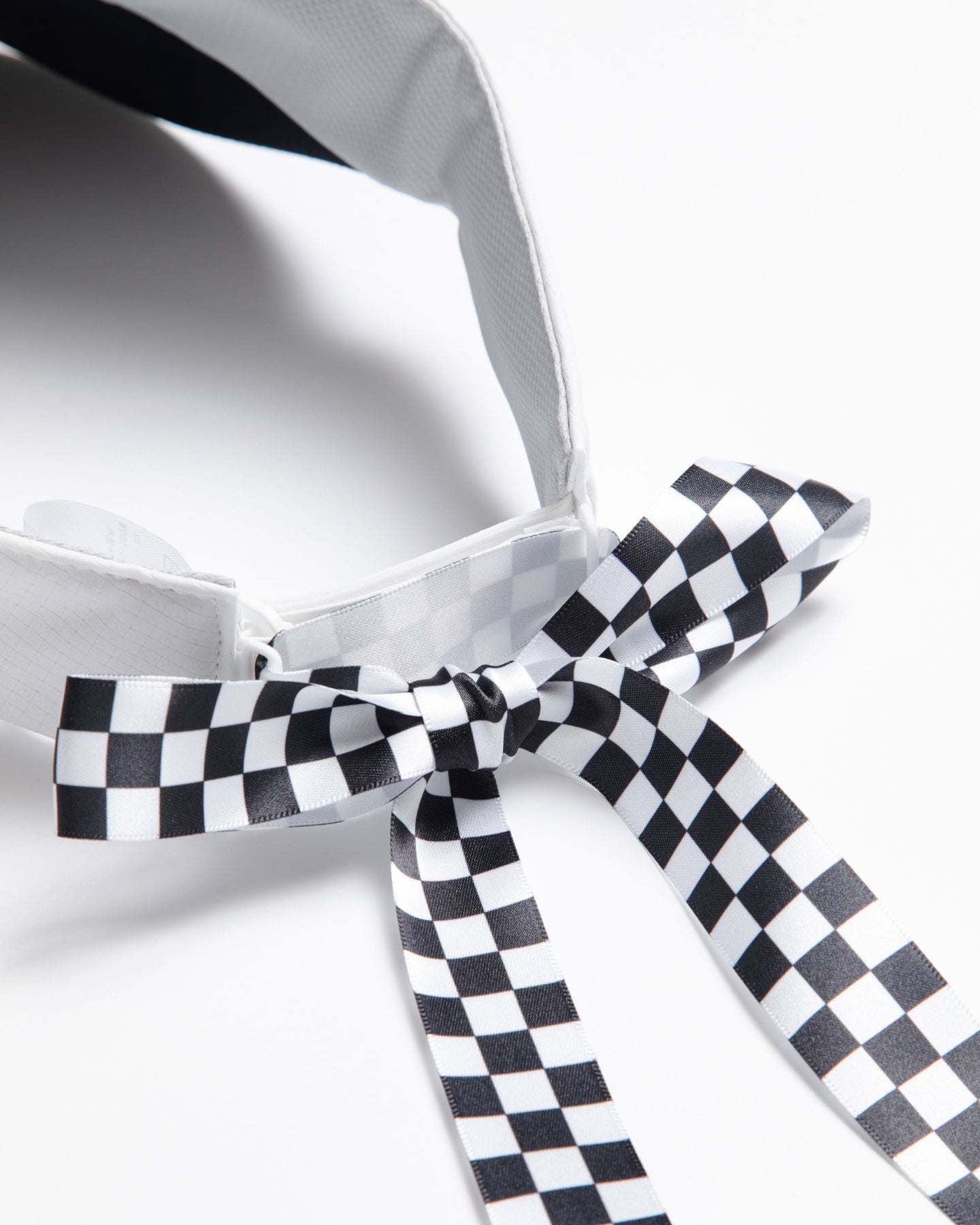 WOMEN Dot Air Basic Checker Ribbon Visor 763572806-BLACK