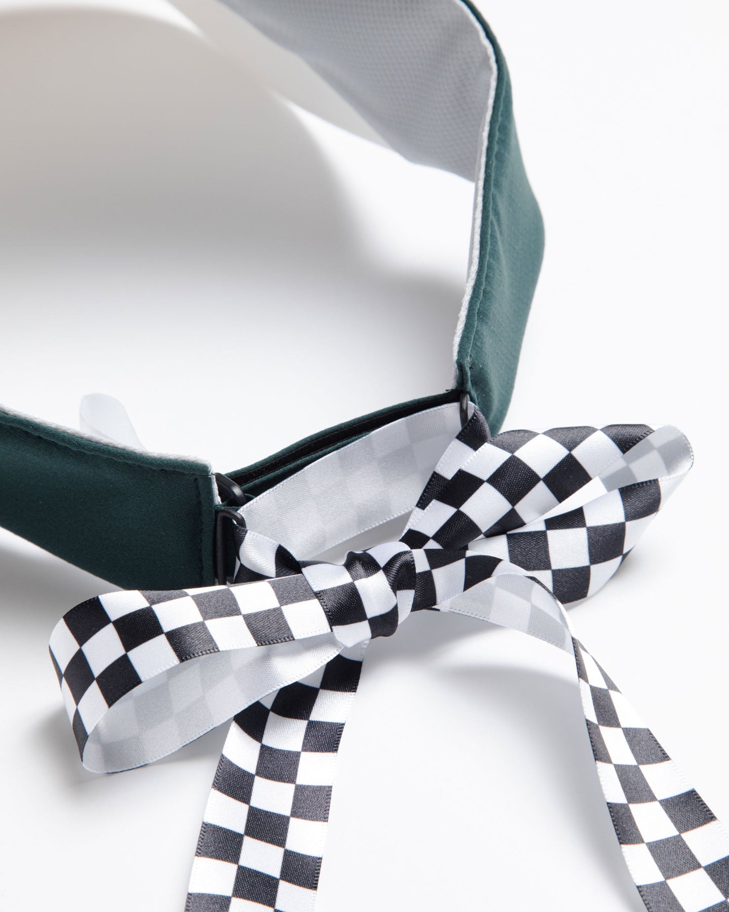 WOMEN Dot Air Basic Checker Ribbon Visor 763572806-GREEN