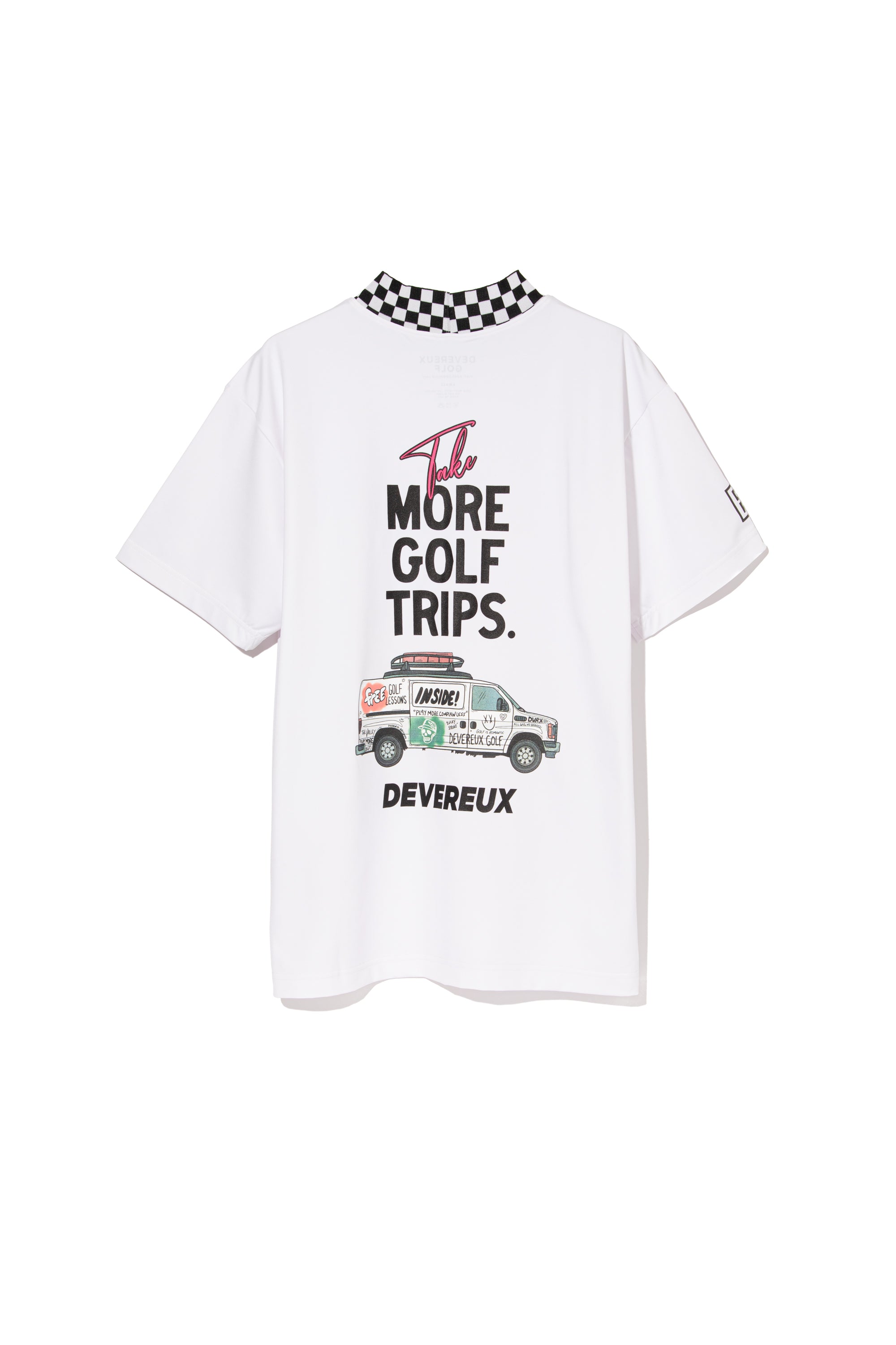 More TripチェッカーリブモックTEE 763572019-WHITE