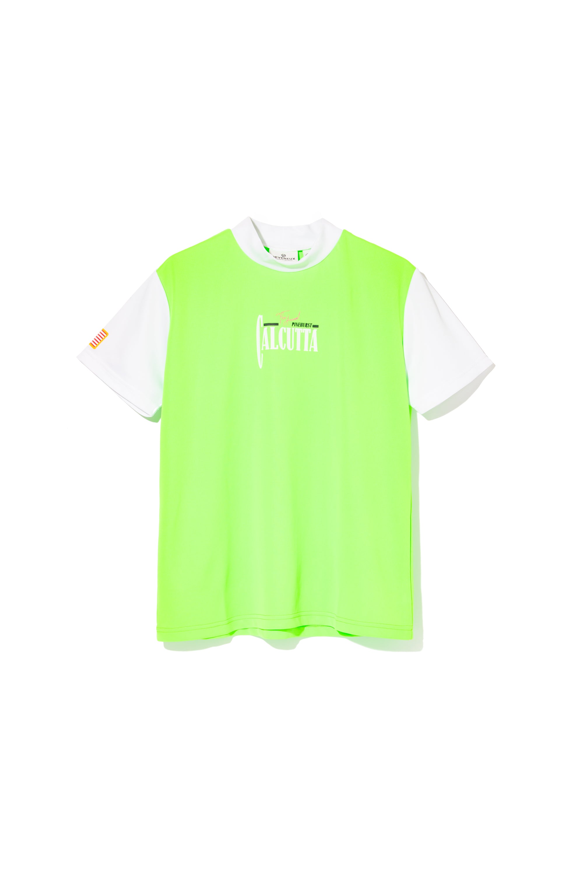 WOMEN USカルカッタモックネックTEE 763572080 GREEN×WHITE