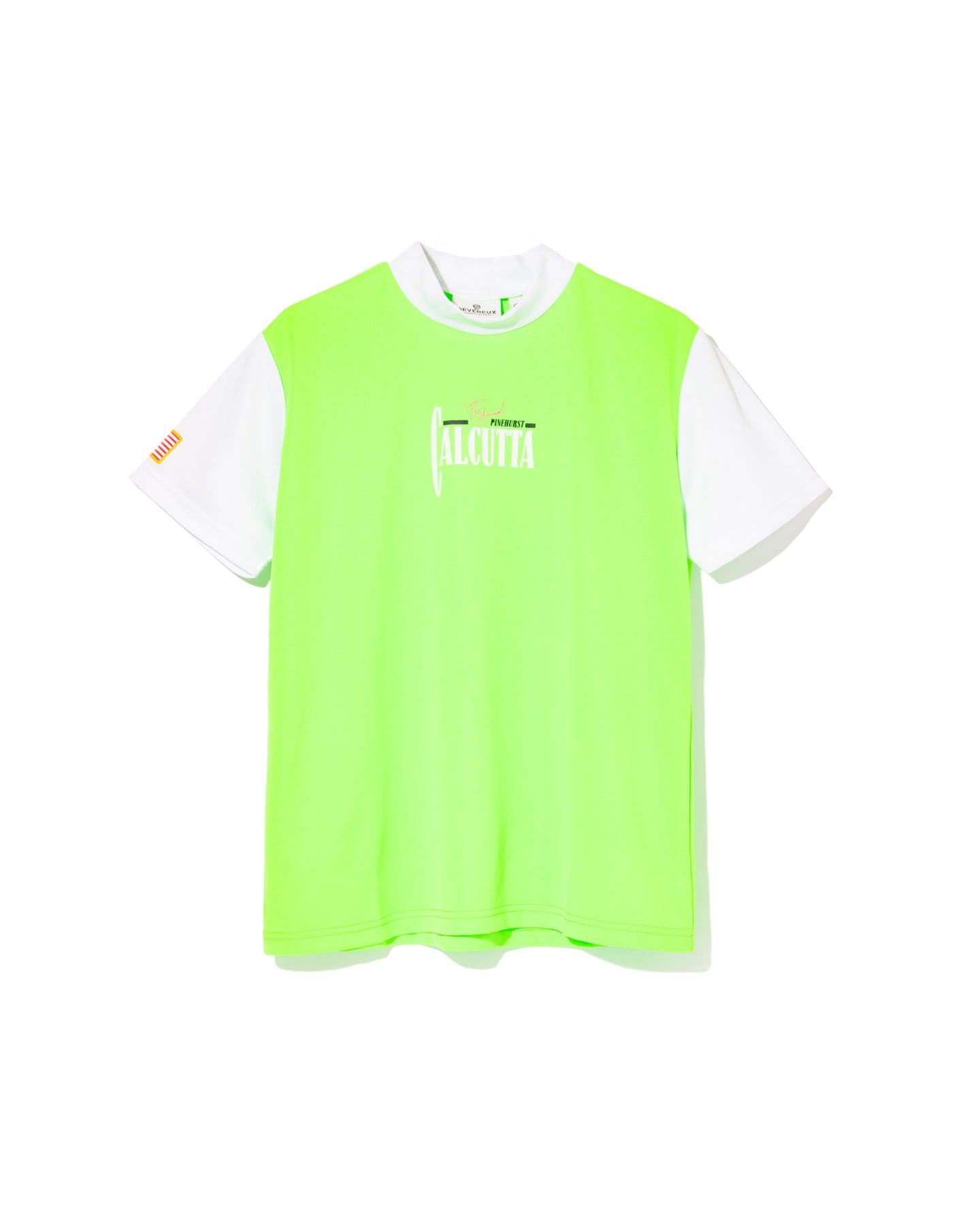 WOMEN USカルカッタモックネックTEE 763572080 GREEN×WHITE