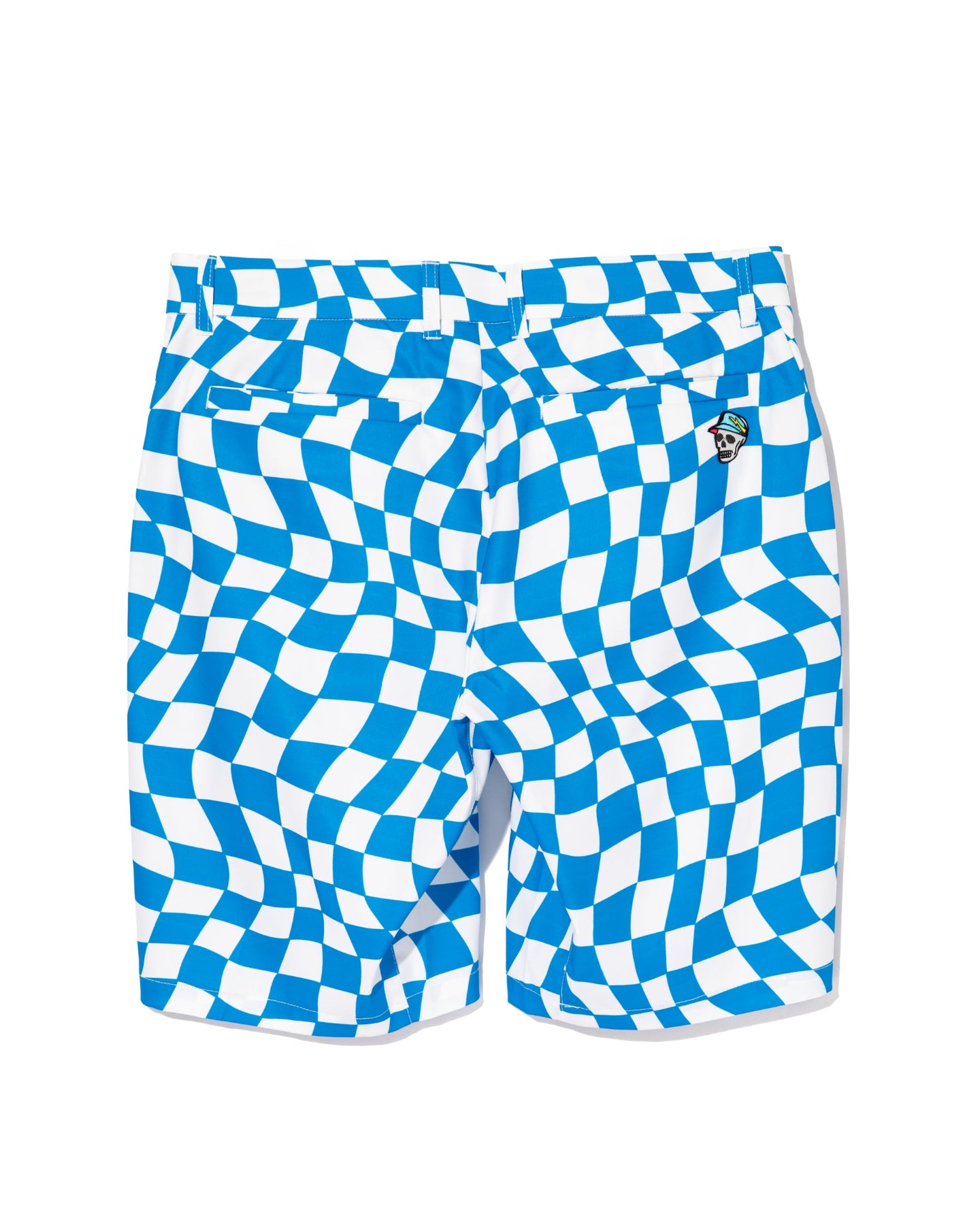 DVRX Deform Checkerショーツ 763572405-WHITE x AQUA