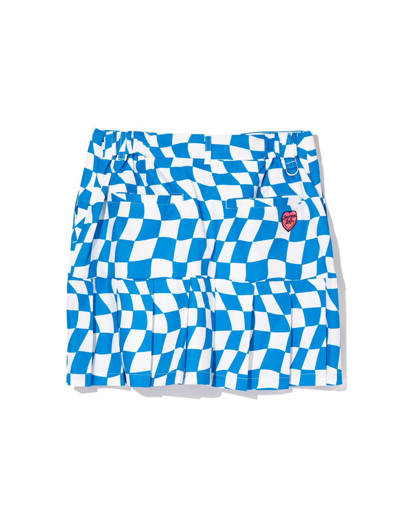 WOMEN DVRX Deform Checker Pleatedスカート 763572479 WHITE×AQUA