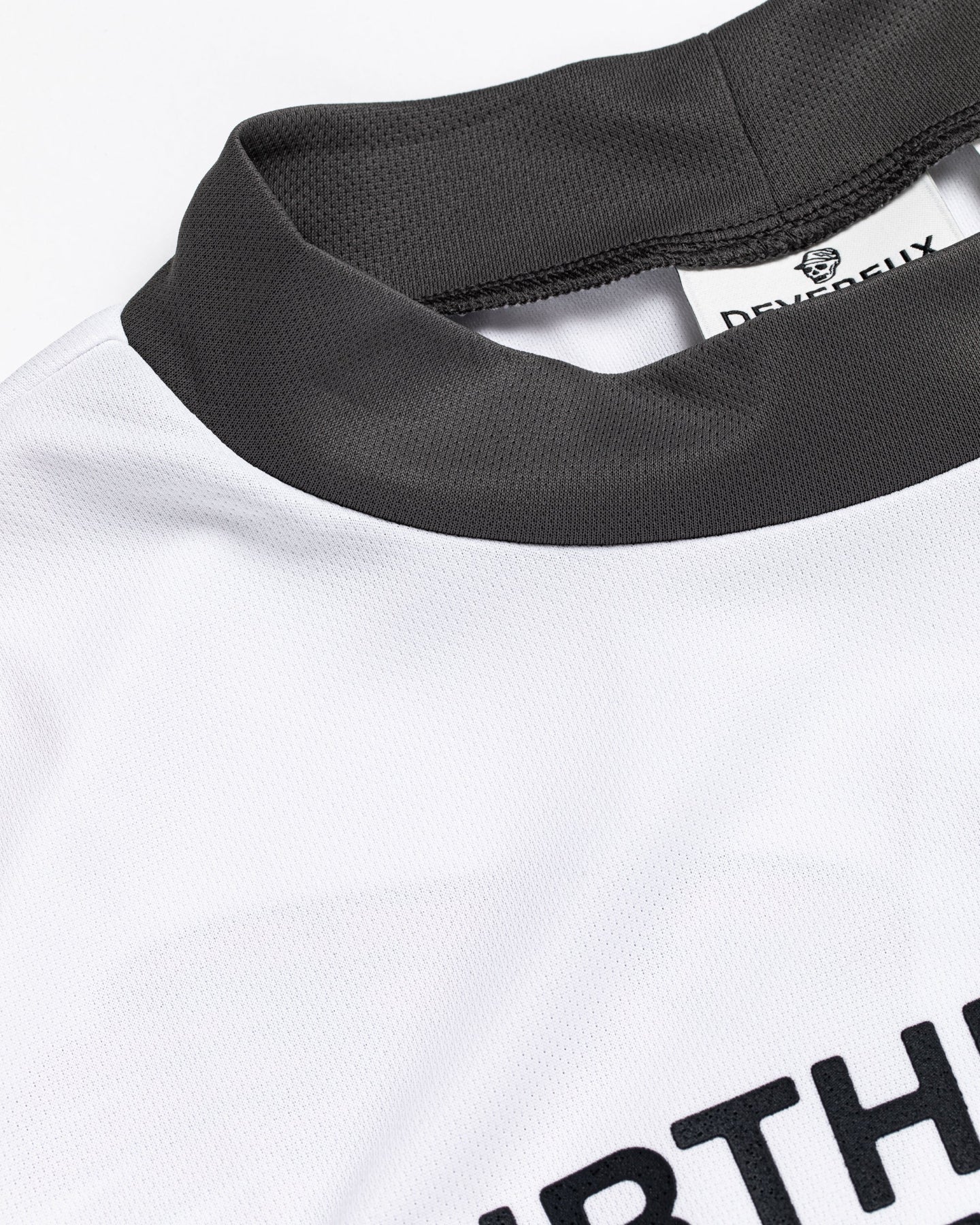 US Fly EagleモックネックTEE 763572013 WHITE×GRAY