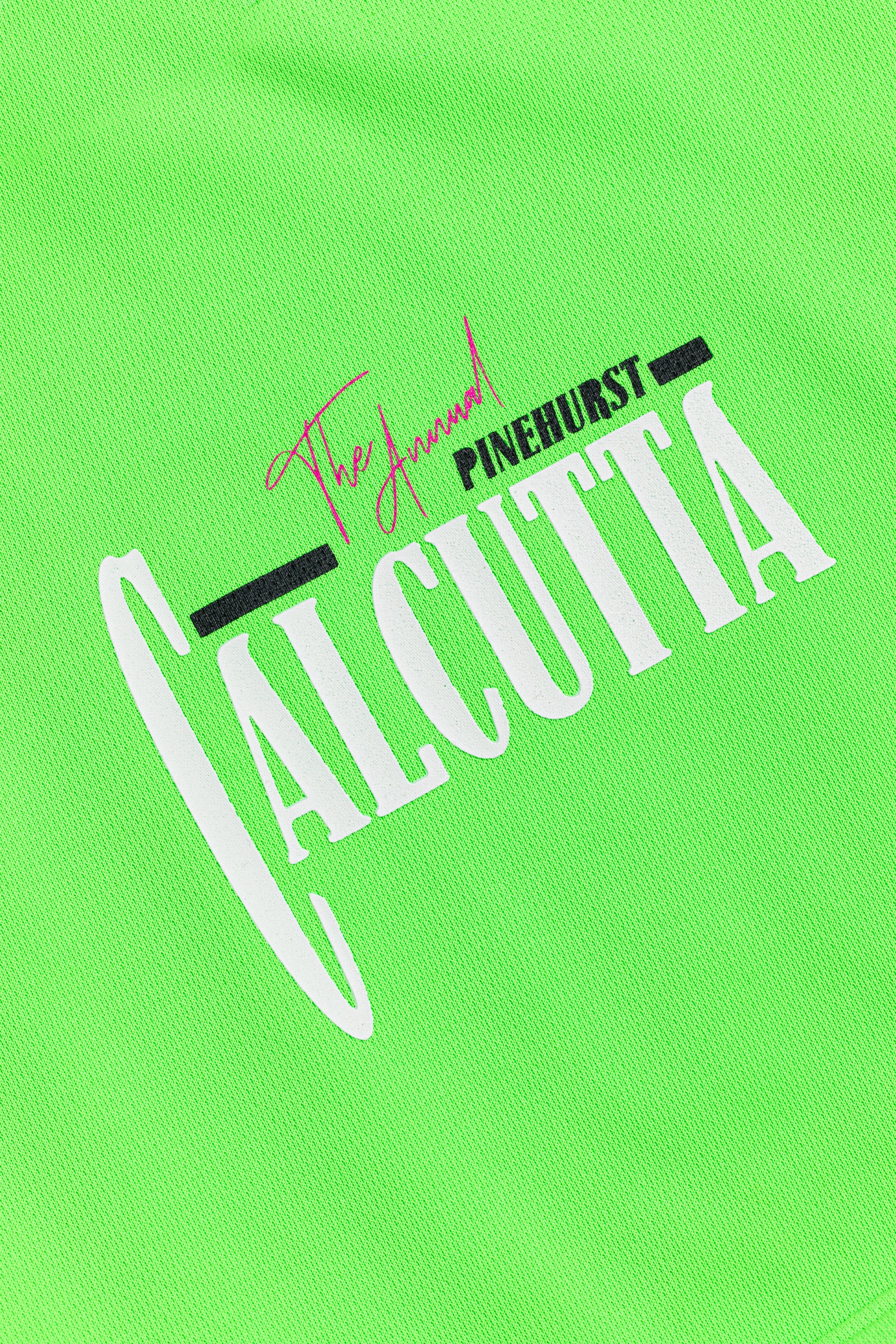 WOMEN USカルカッタモックネックTEE 763572080 GREEN×WHITE