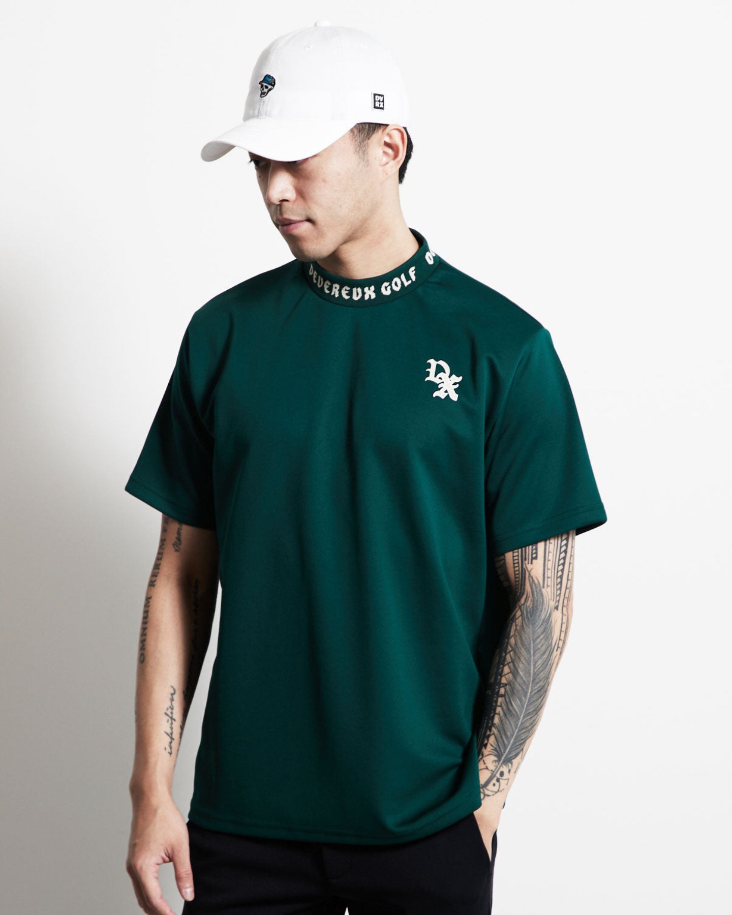 ジャガードロゴモックS/S 763472021-DUCK GREEN