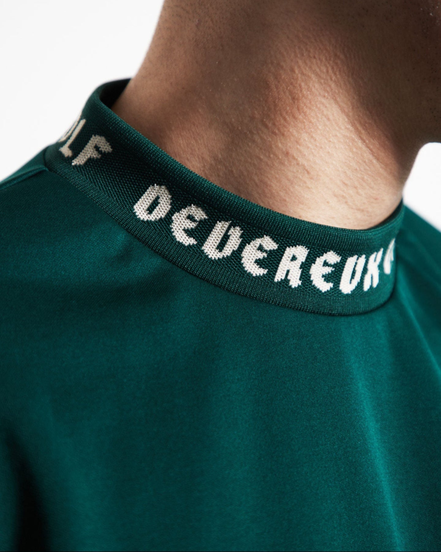 ジャガードロゴモックS/S 763472021-DUCK GREEN