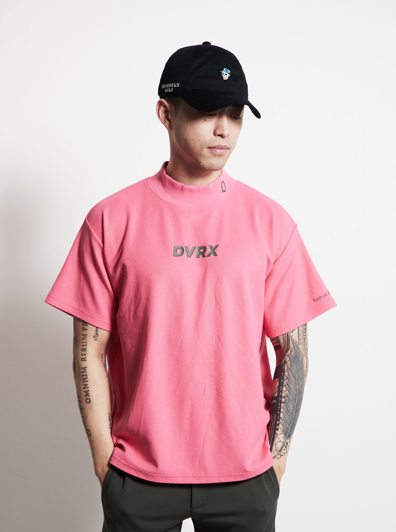 Classic Mock Neck Tee 763472025-PINK